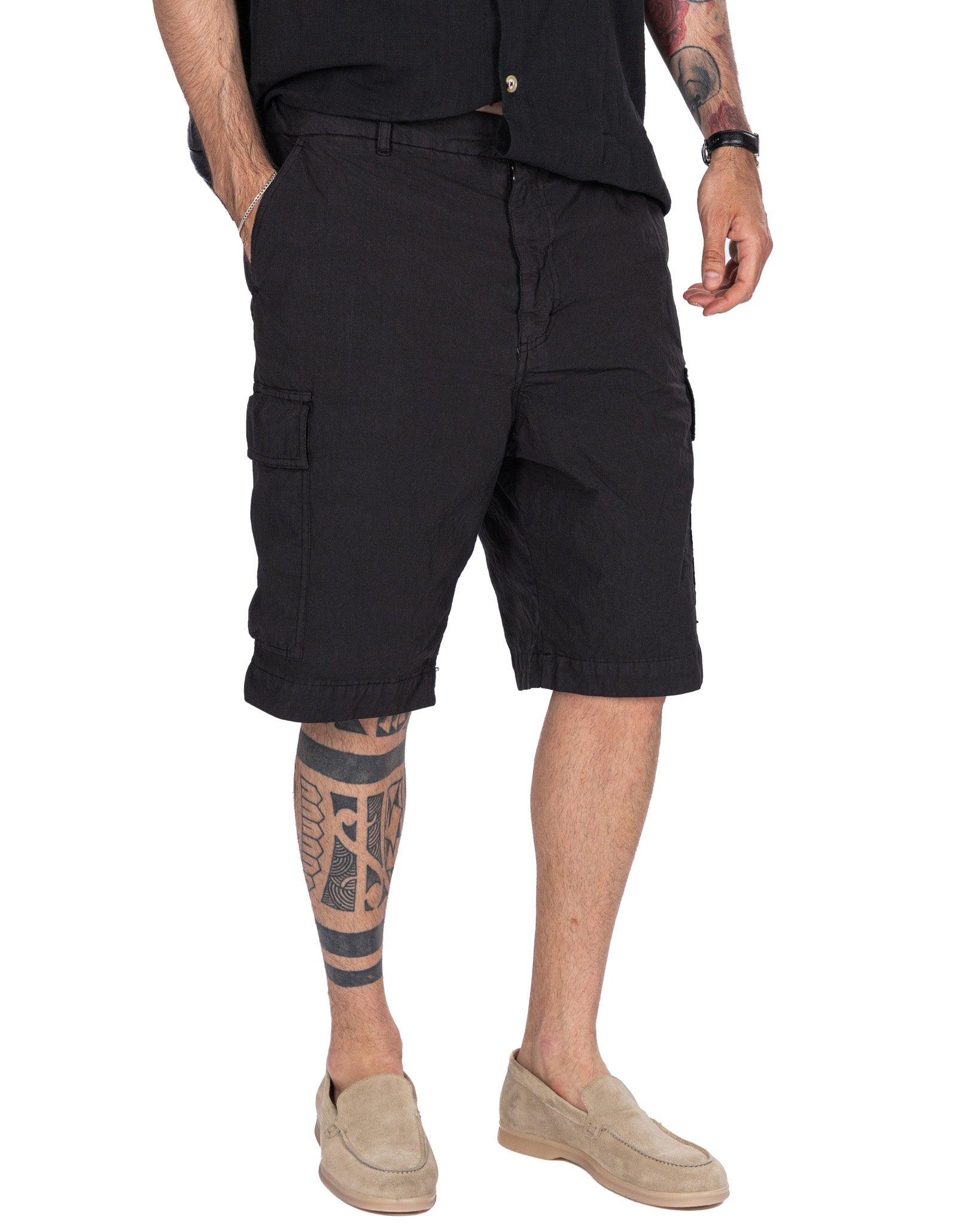 Hunter - short cargo blindé noir