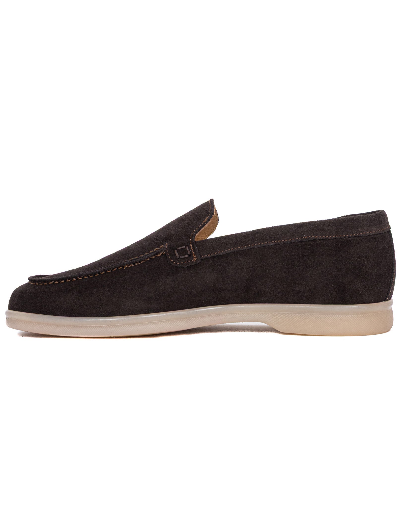 Valeri - mocassin en daim marron foncé