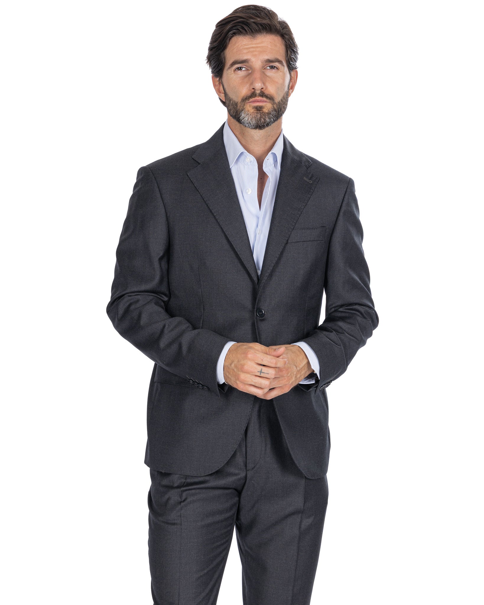 Canonico Anthracite Wool New Jersey Jacket