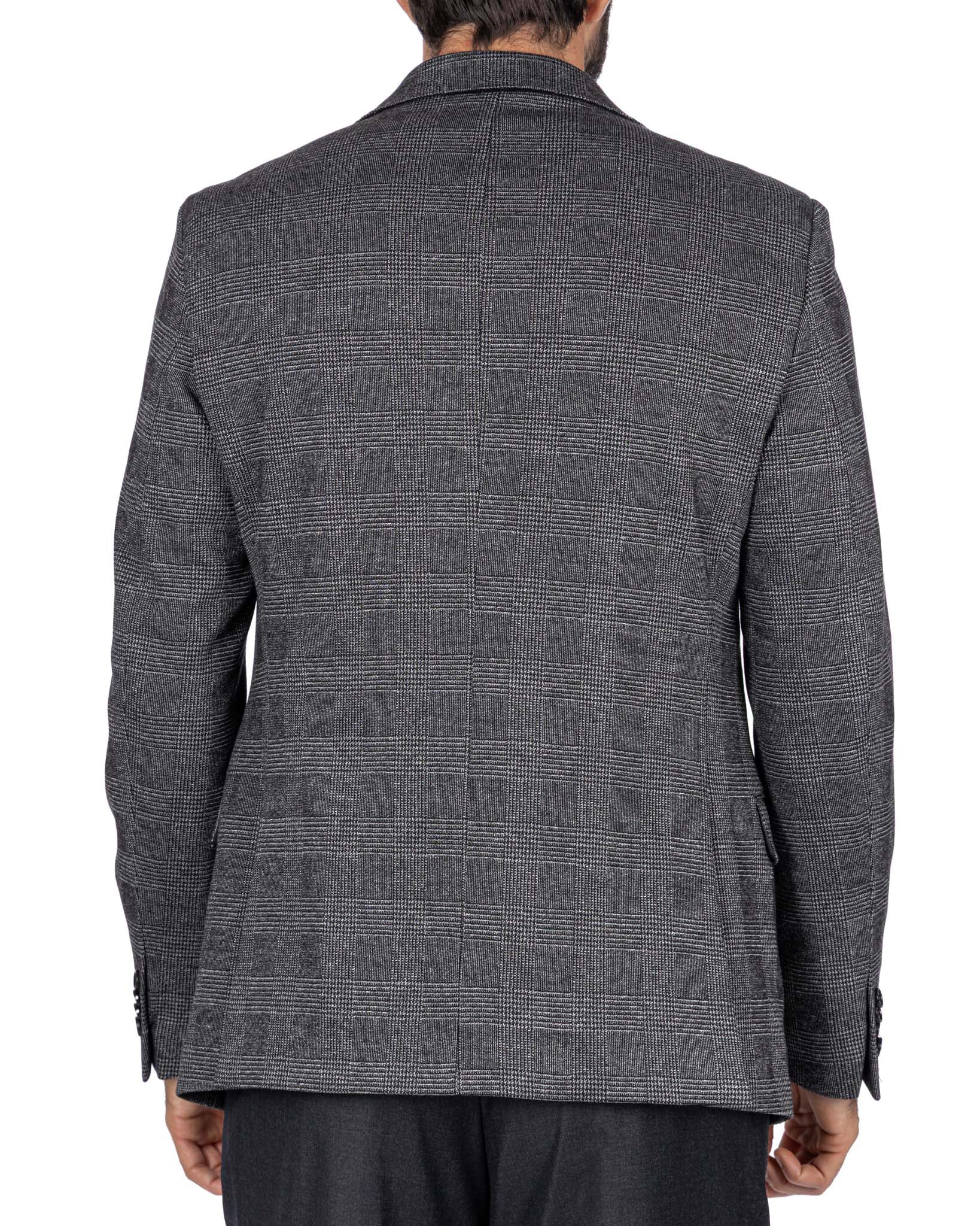 Veste à carreaux anthracite Orson