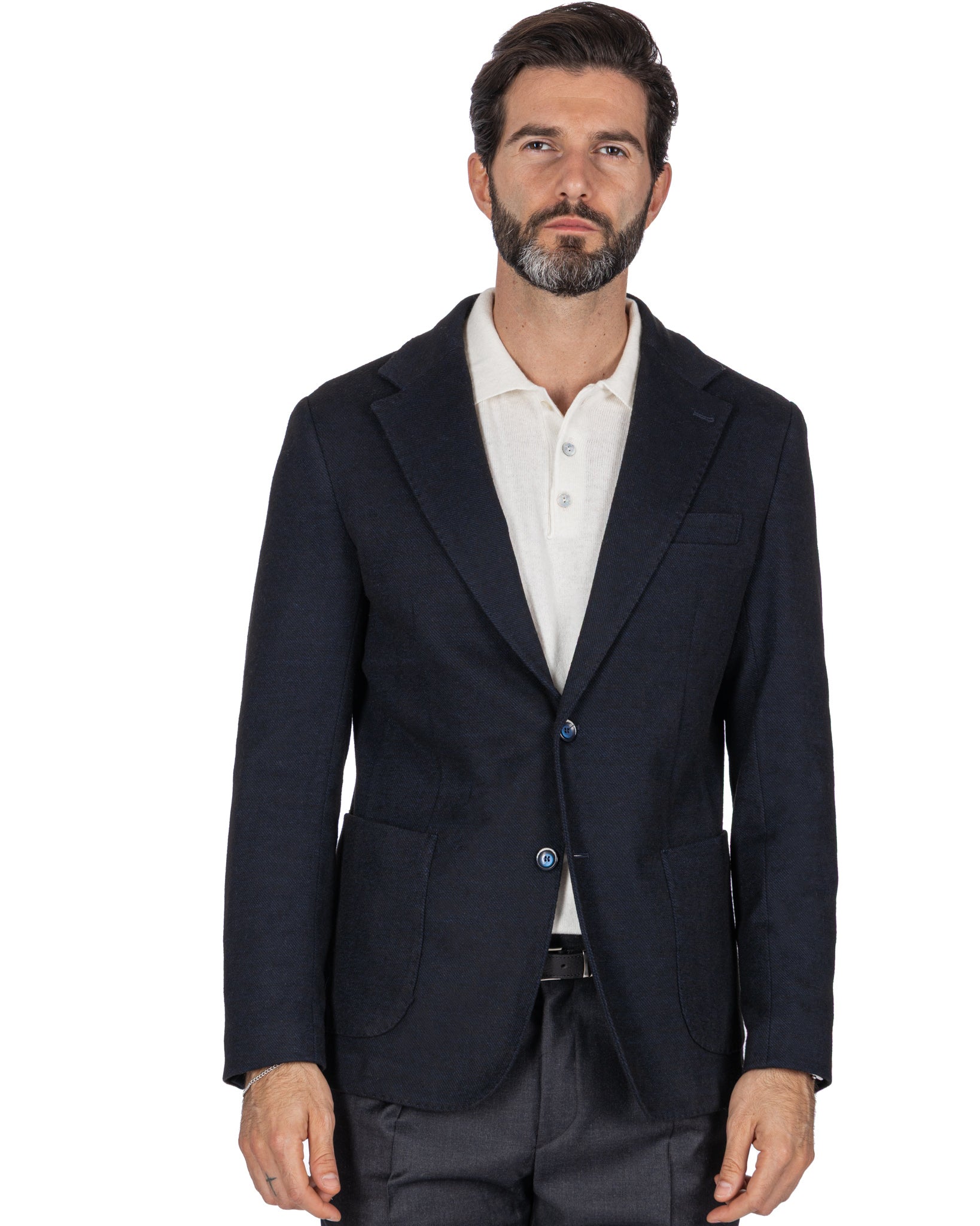 Giacca Ayrton in saglia blu