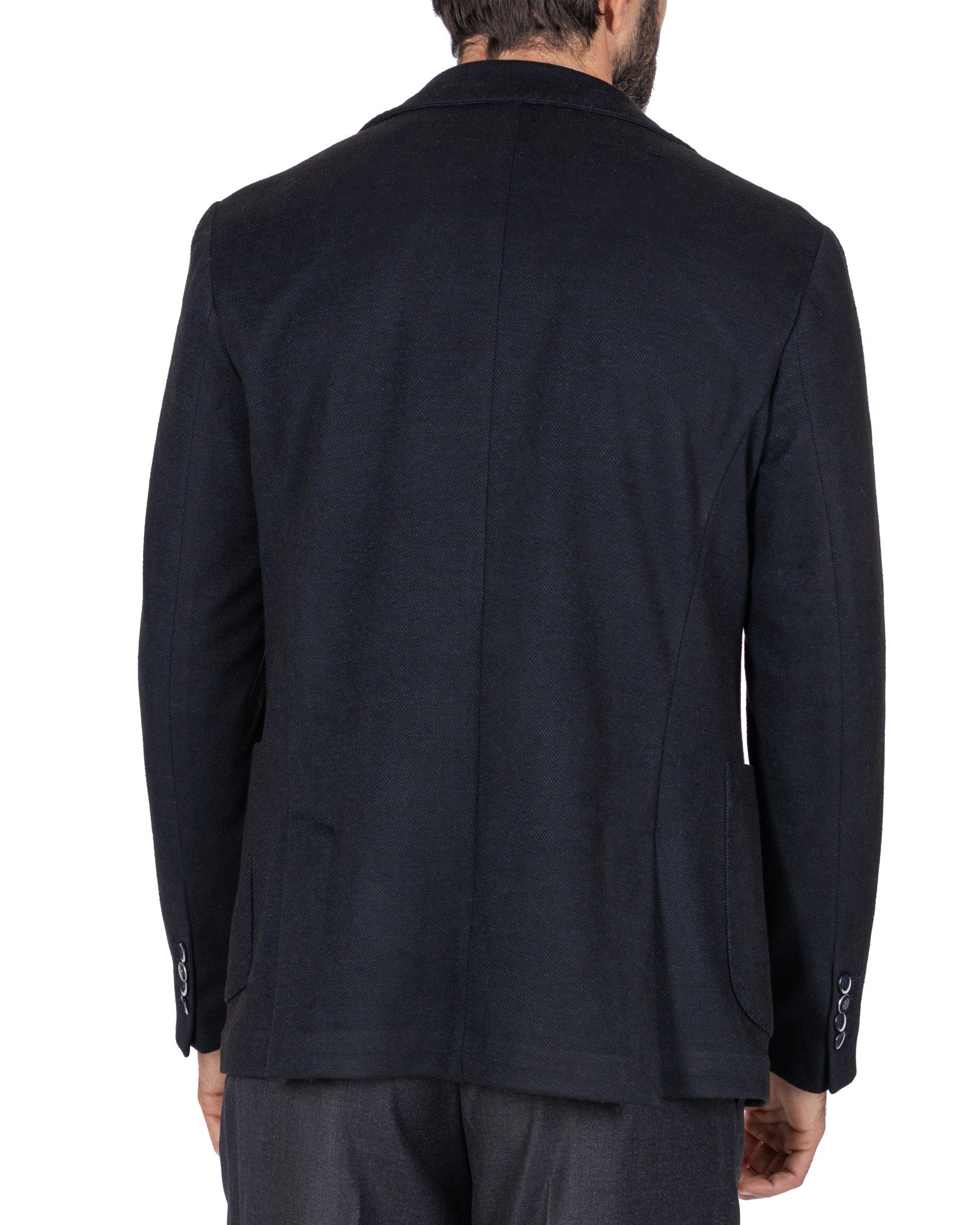 Ayrton jacket in blue twill