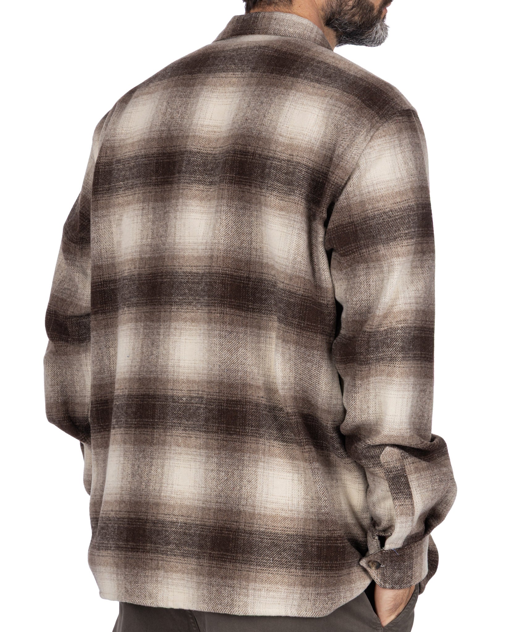 Chemise Odin à carreaux beige