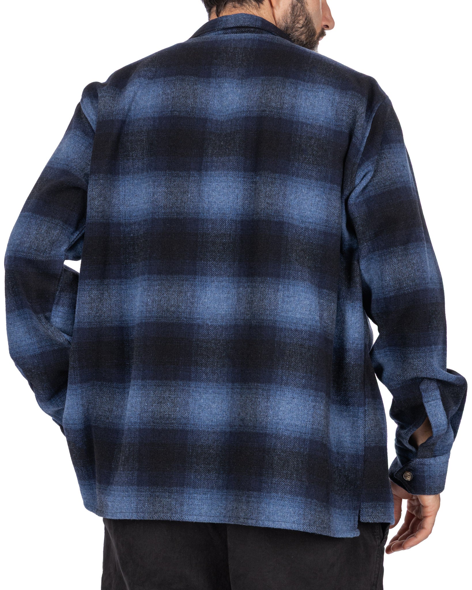 Camicia Odin a quadri blu