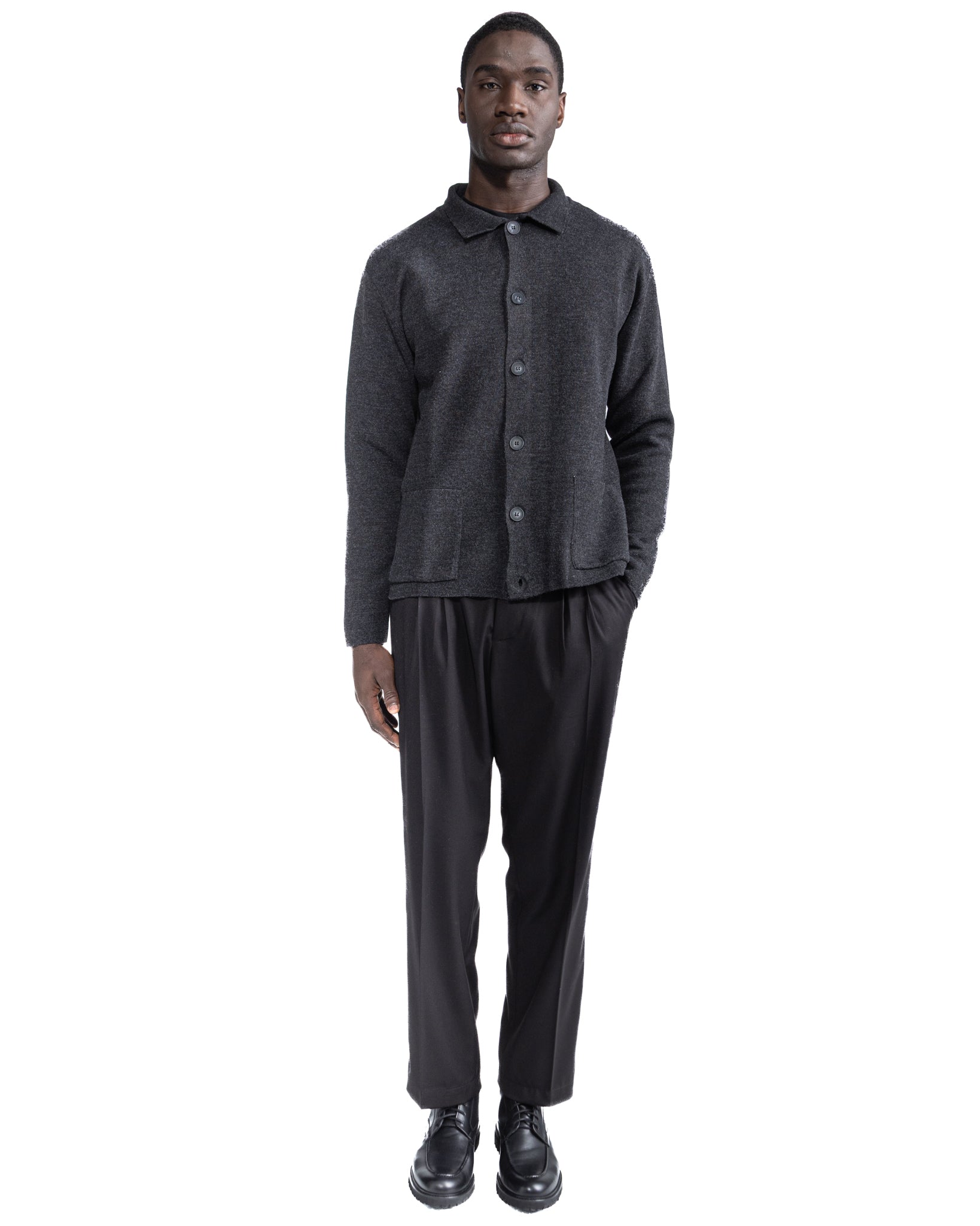 Krakatoa Knit Jacket Charcoal