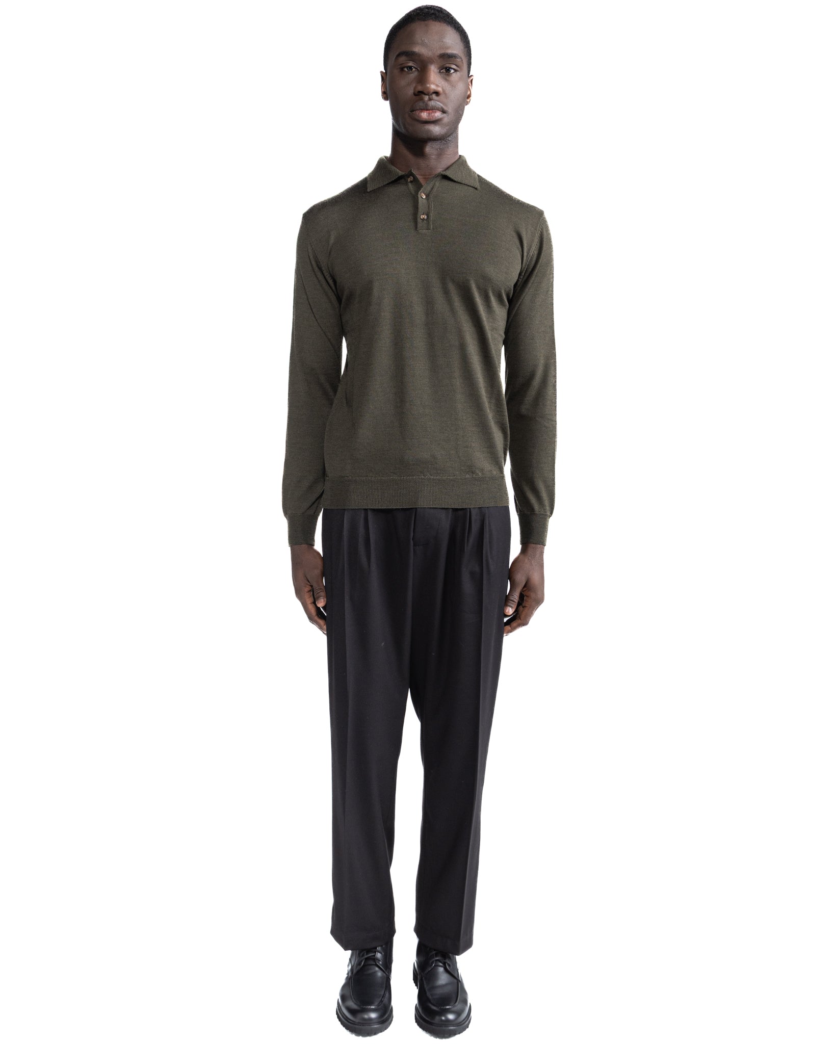 Polo Rovigo in Tollegno military wool