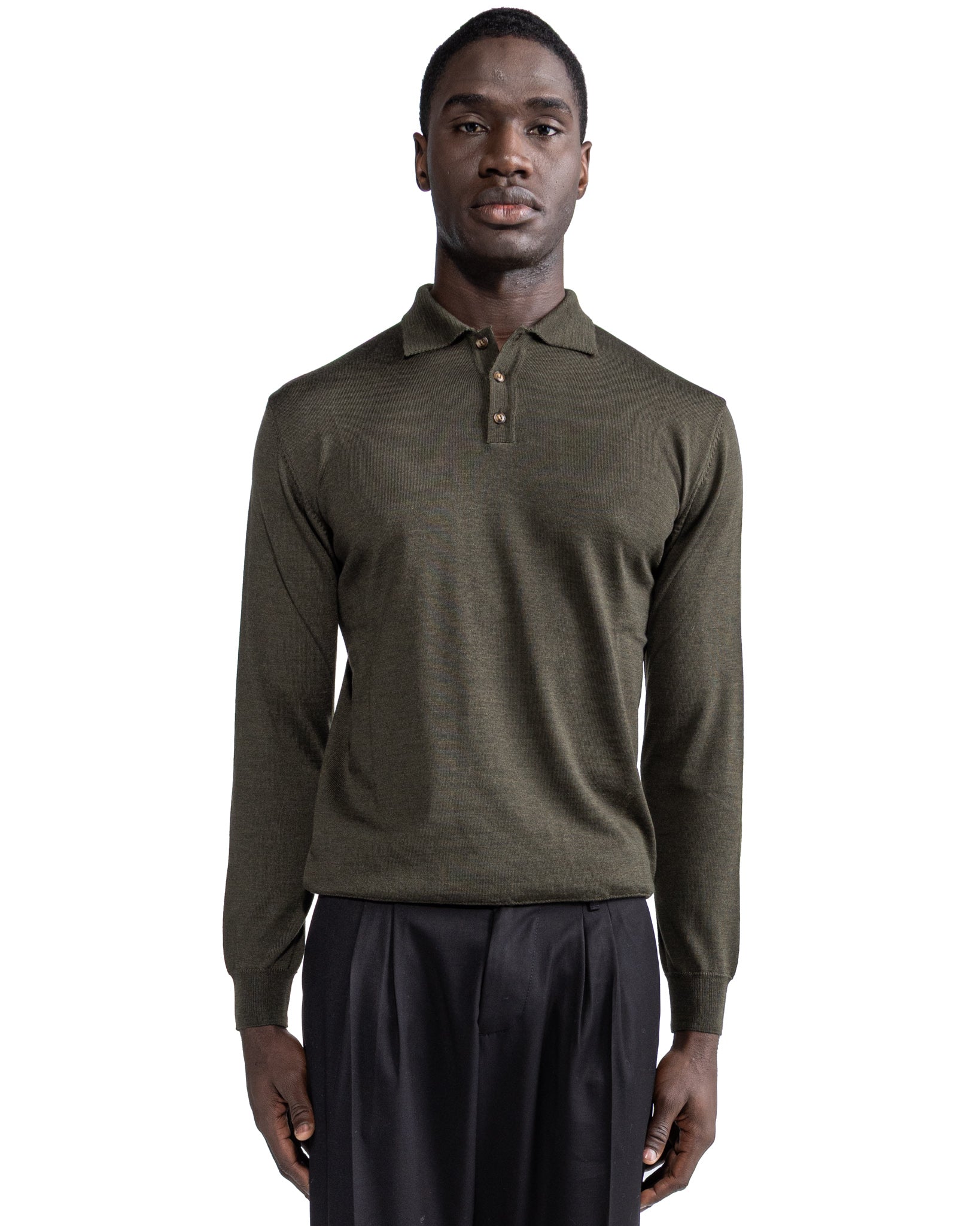 Polo Rovigo in Tollegno military wool