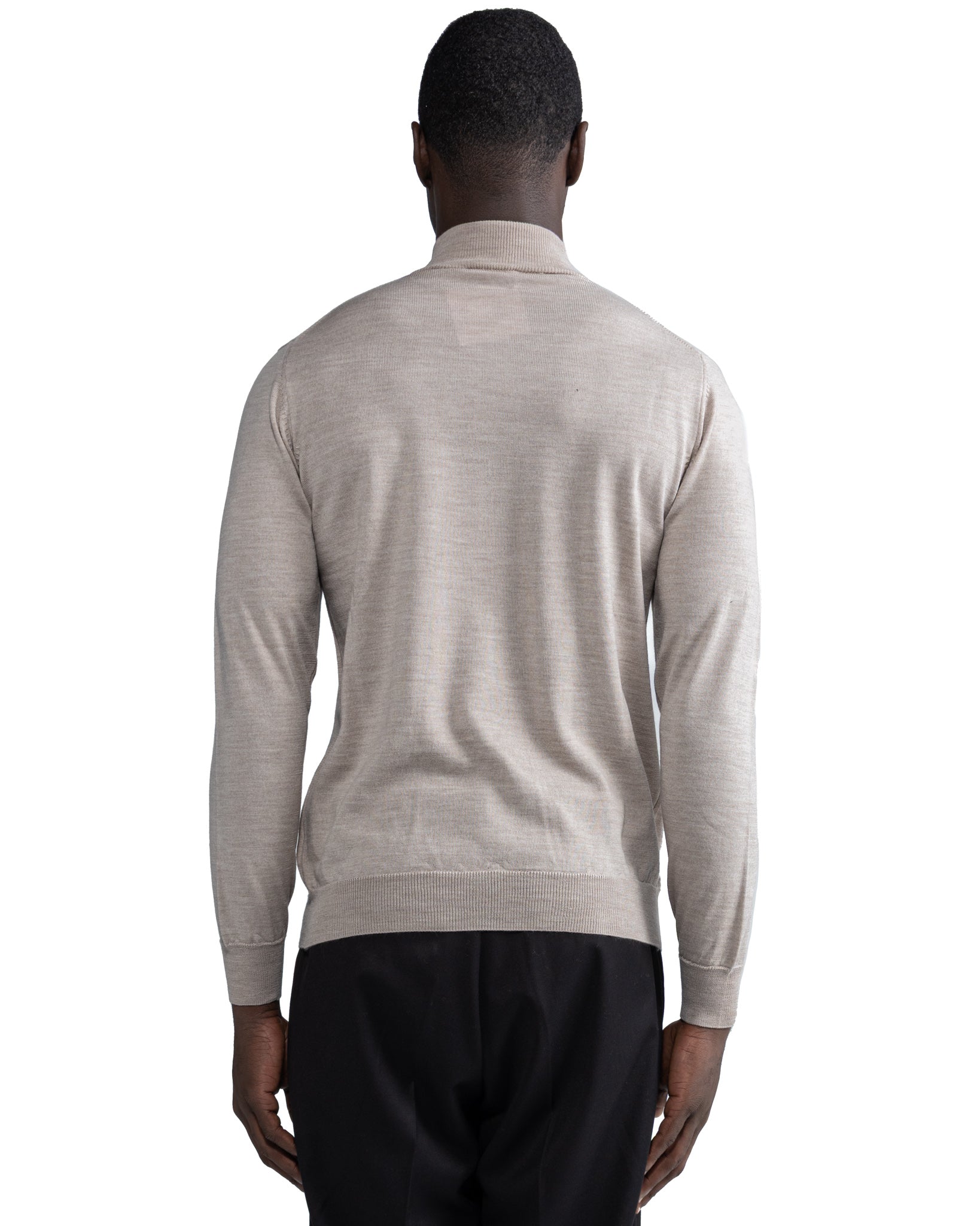 Ancona Wolf in Tollegno Sand Wool