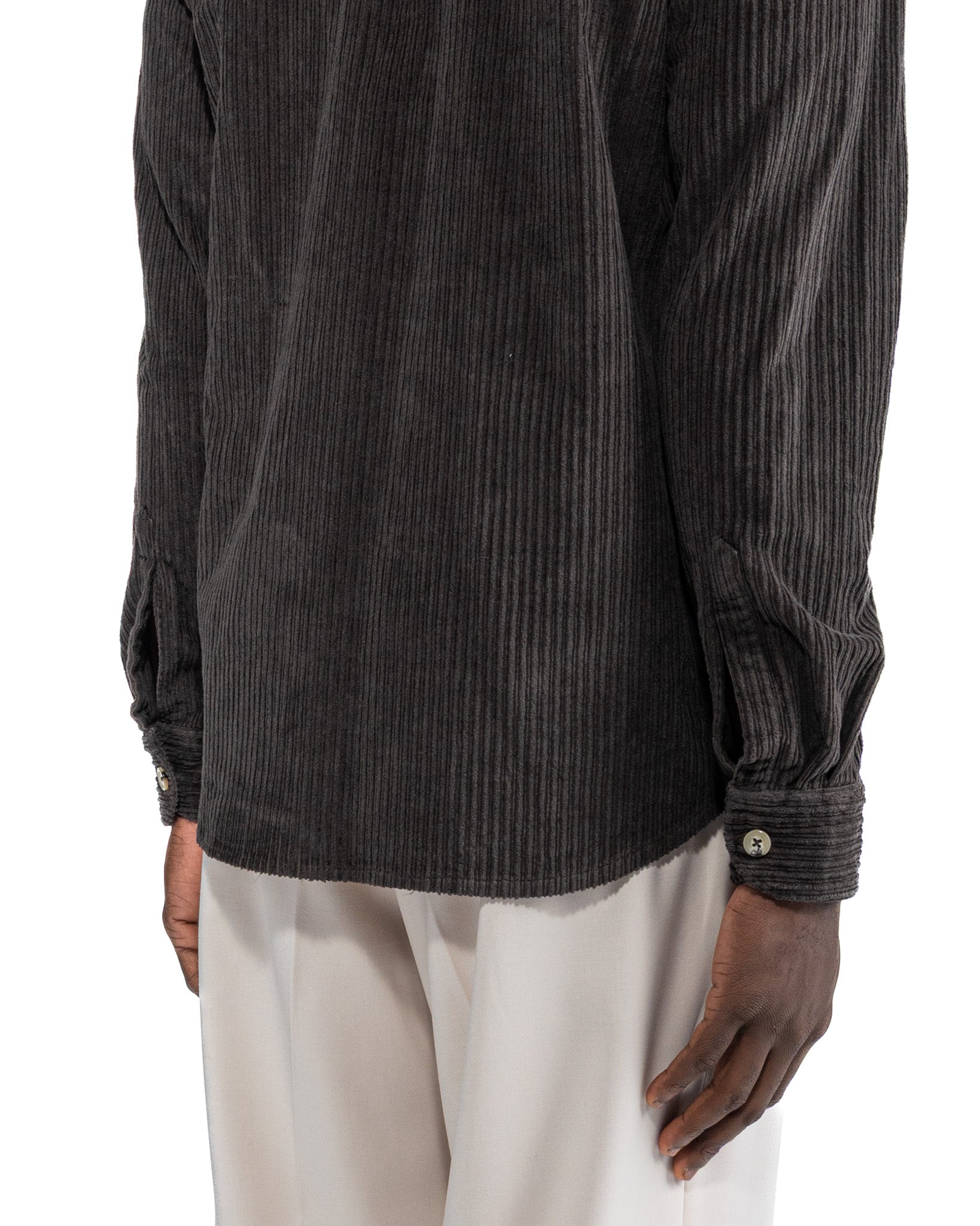 Camicia Atlantis in velluto moro