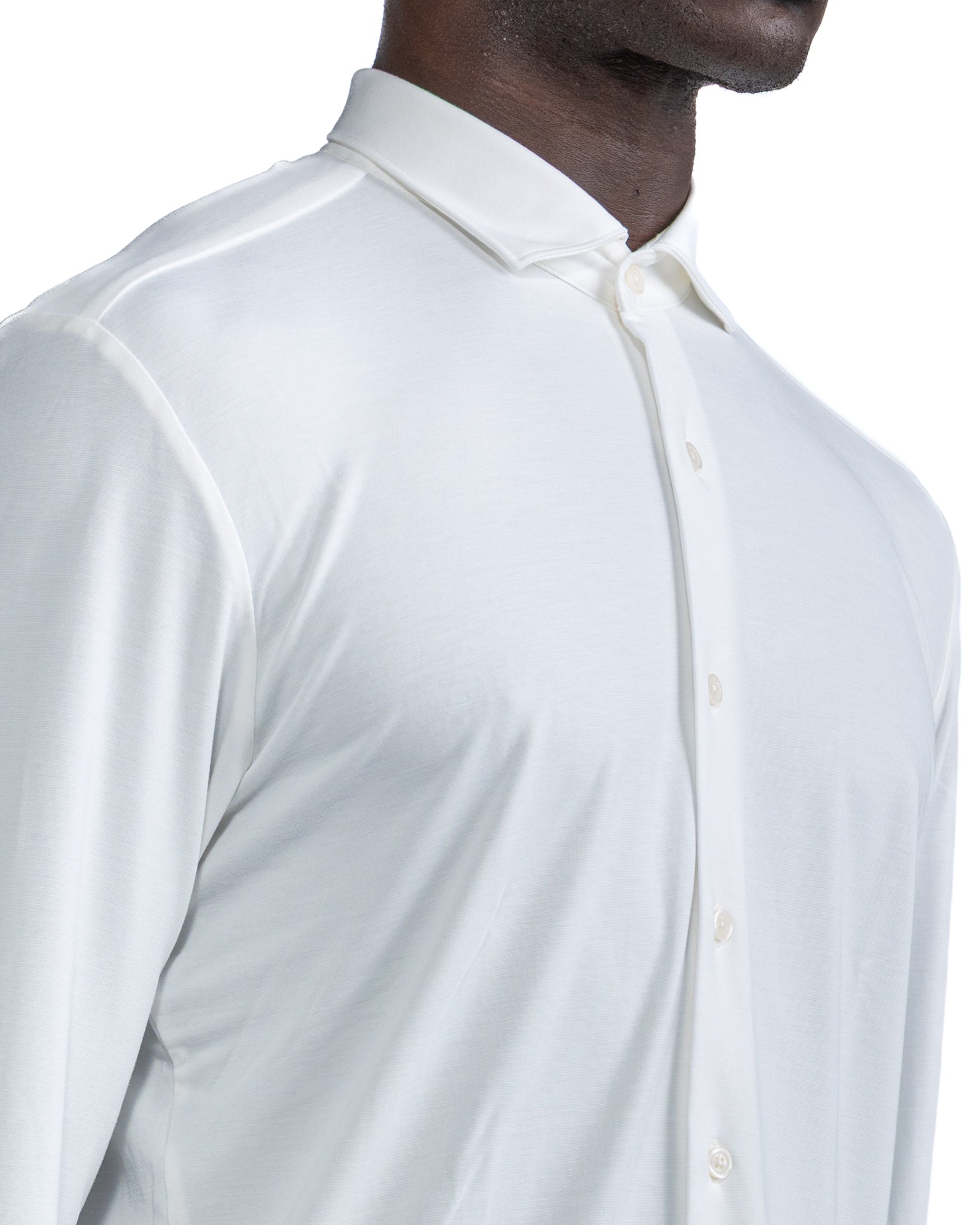 Camicia Radice in jersey panna