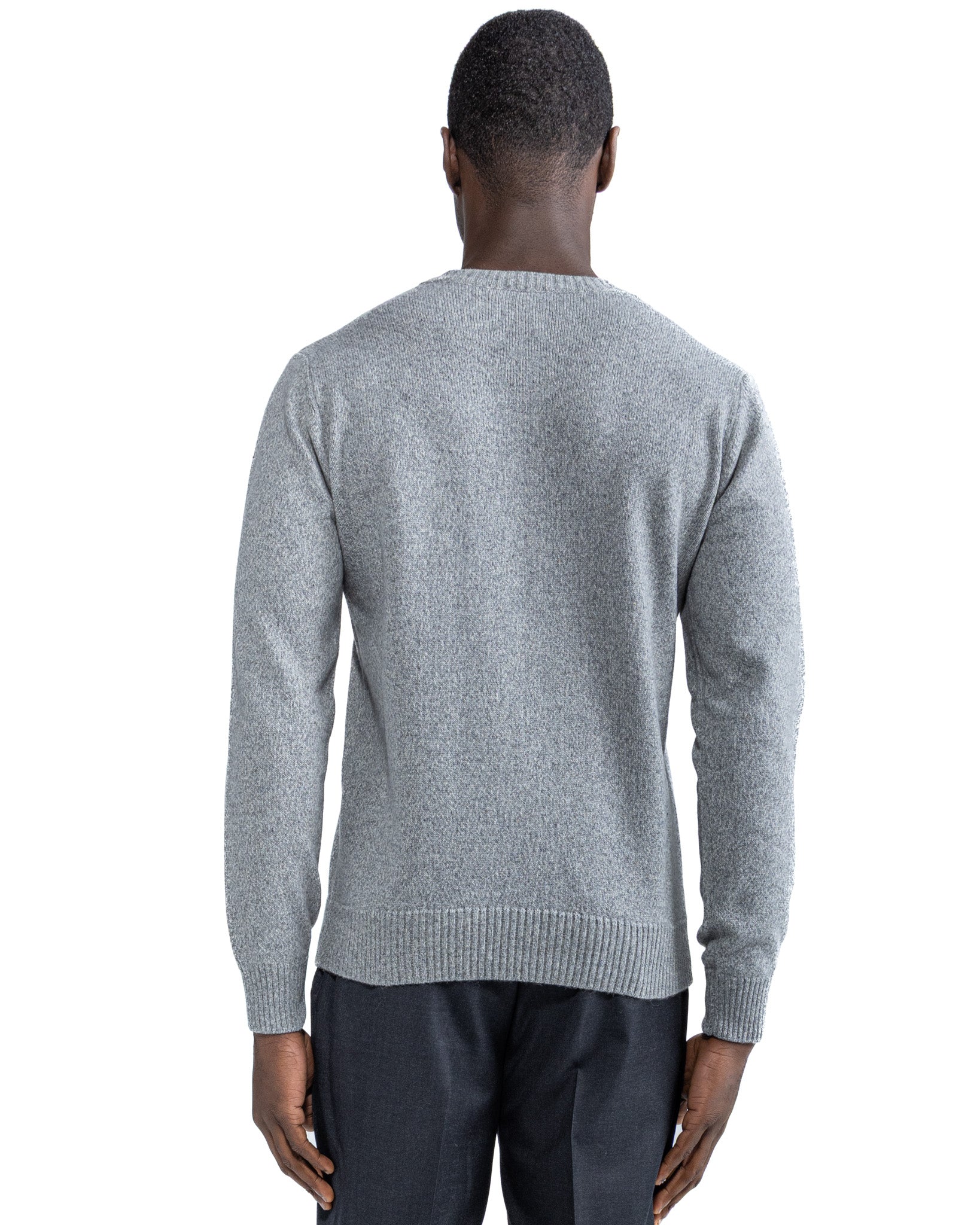 Willie crewneck in grey boucle
