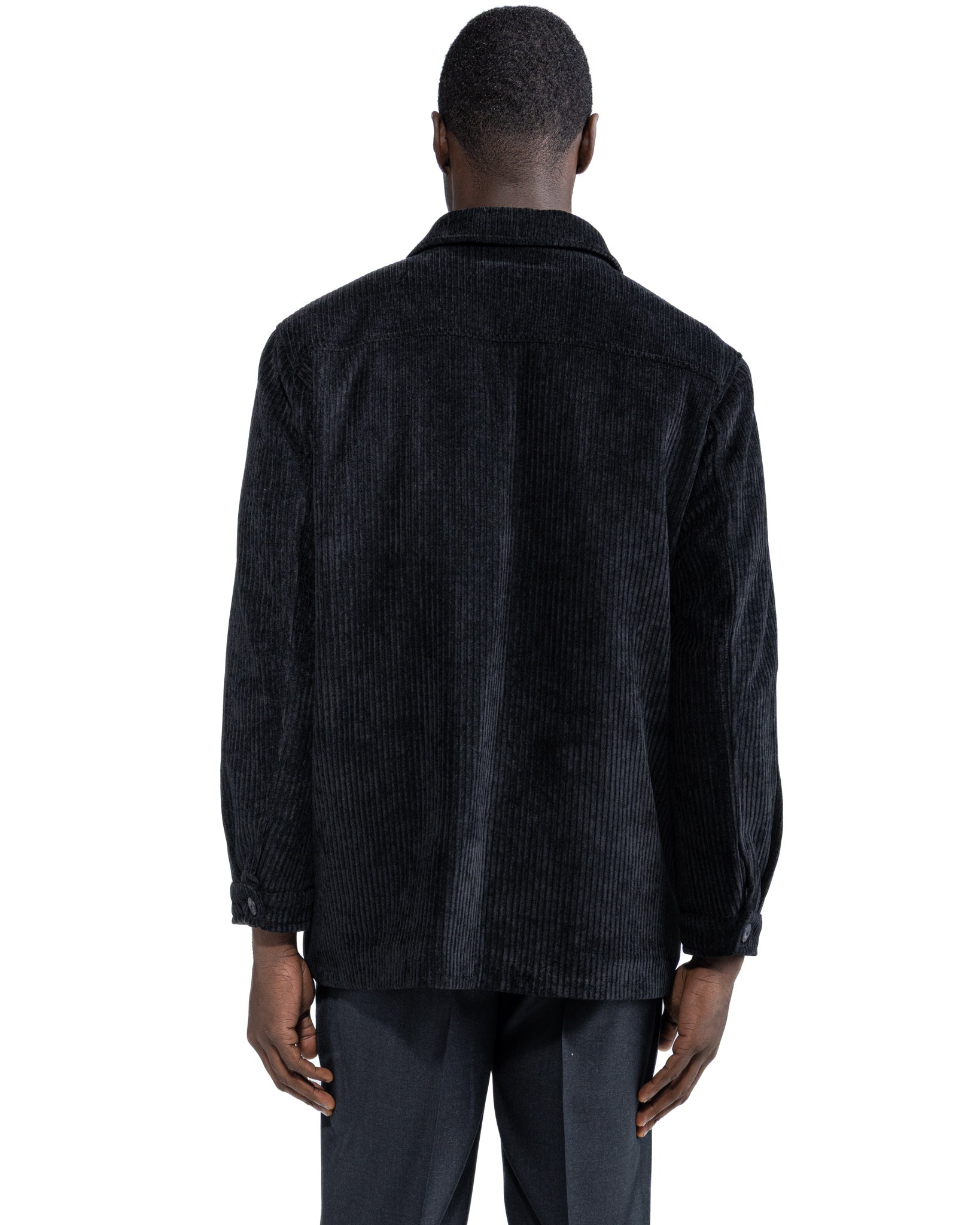 Veste oversize Jeremie en velours noir