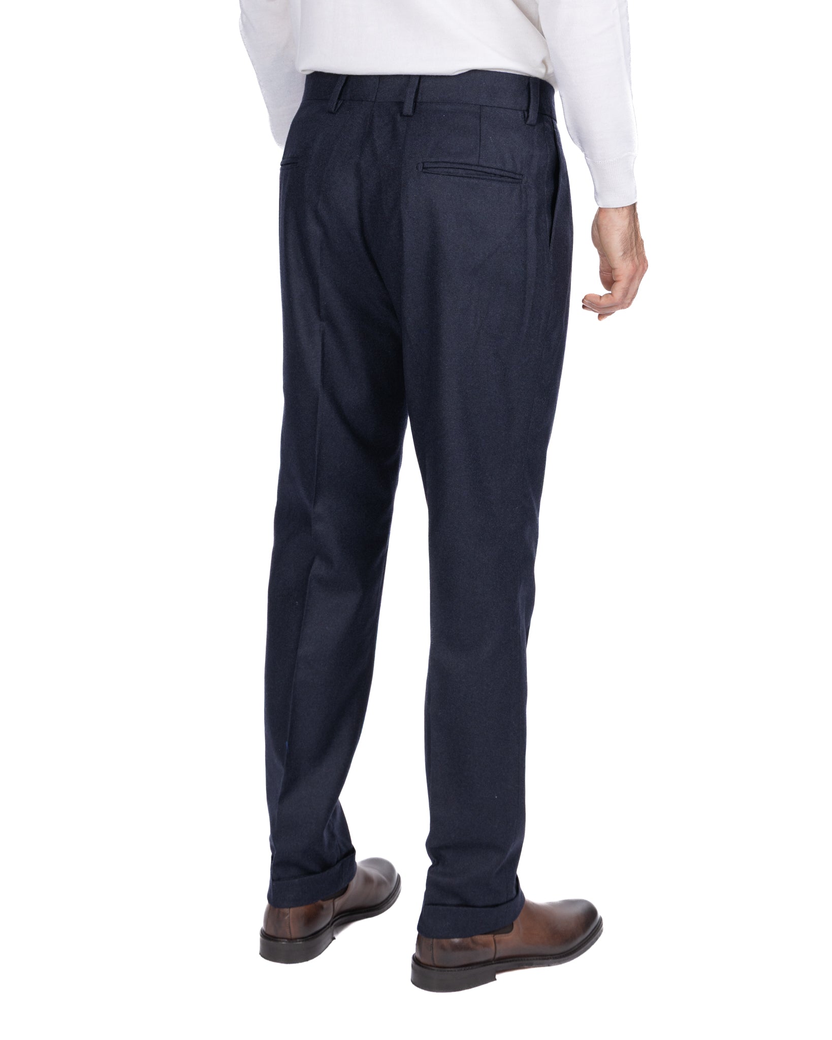 Robe en flanelle bleue Olympus