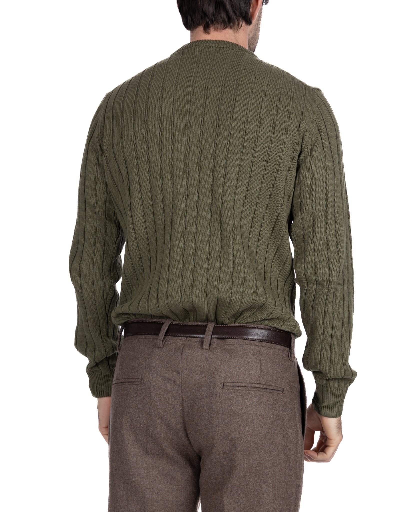 Collier ras du cou tressé vert Tambora