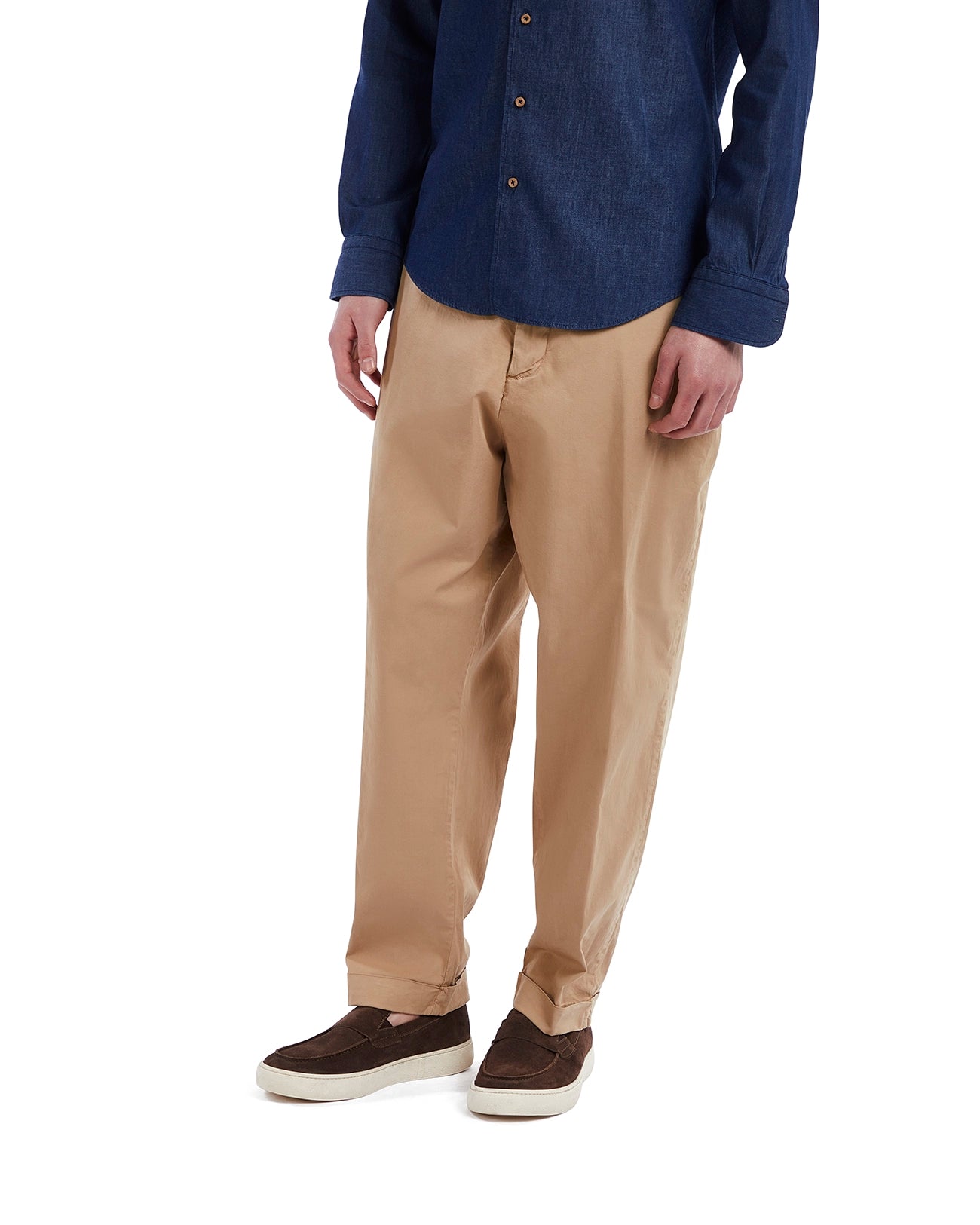 Pantalone Wels in cotone beige