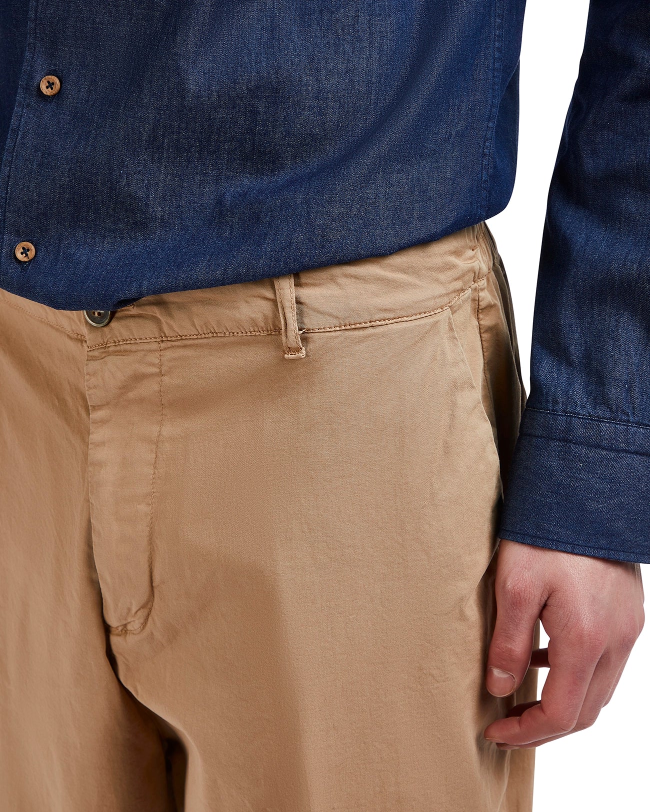 Pantalone Wels in cotone beige