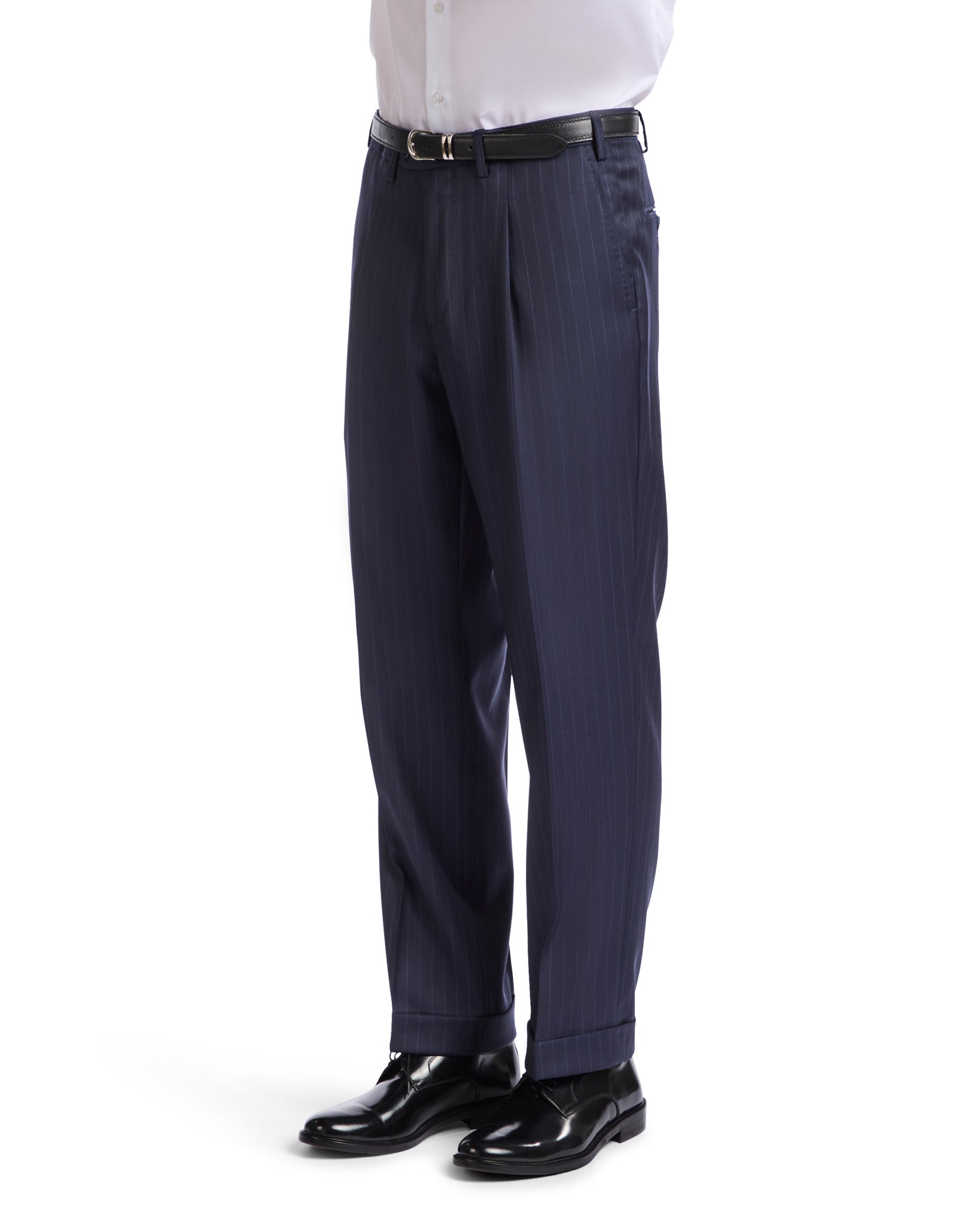 Vatange Drago blue pinstripe suit