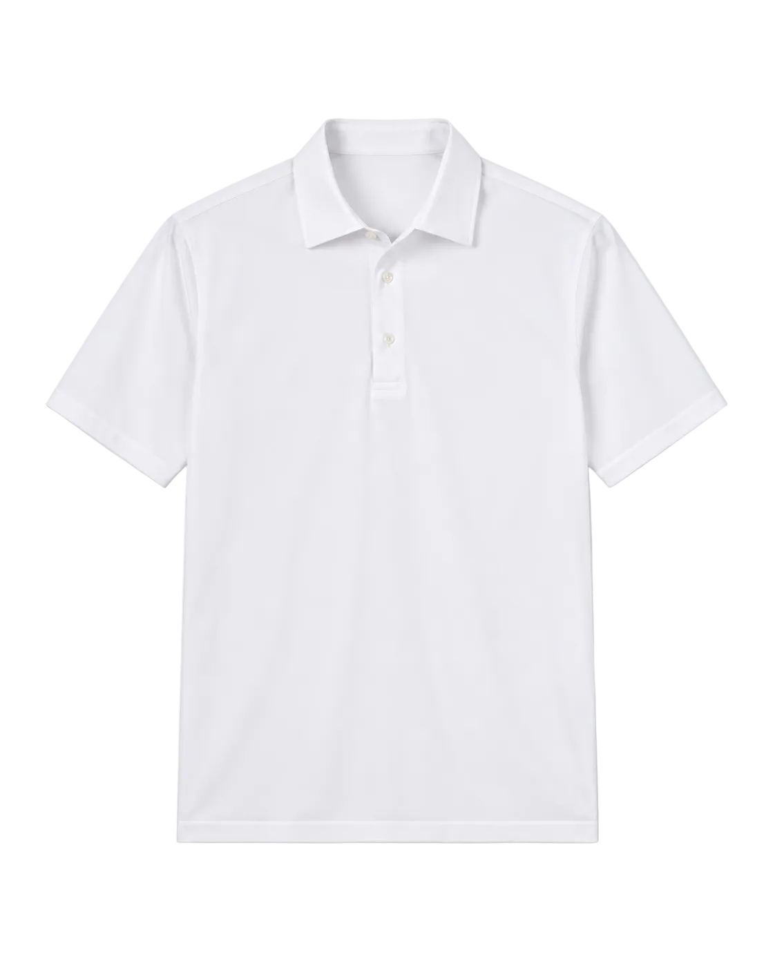 Polo Arnold tessuto travel bianca