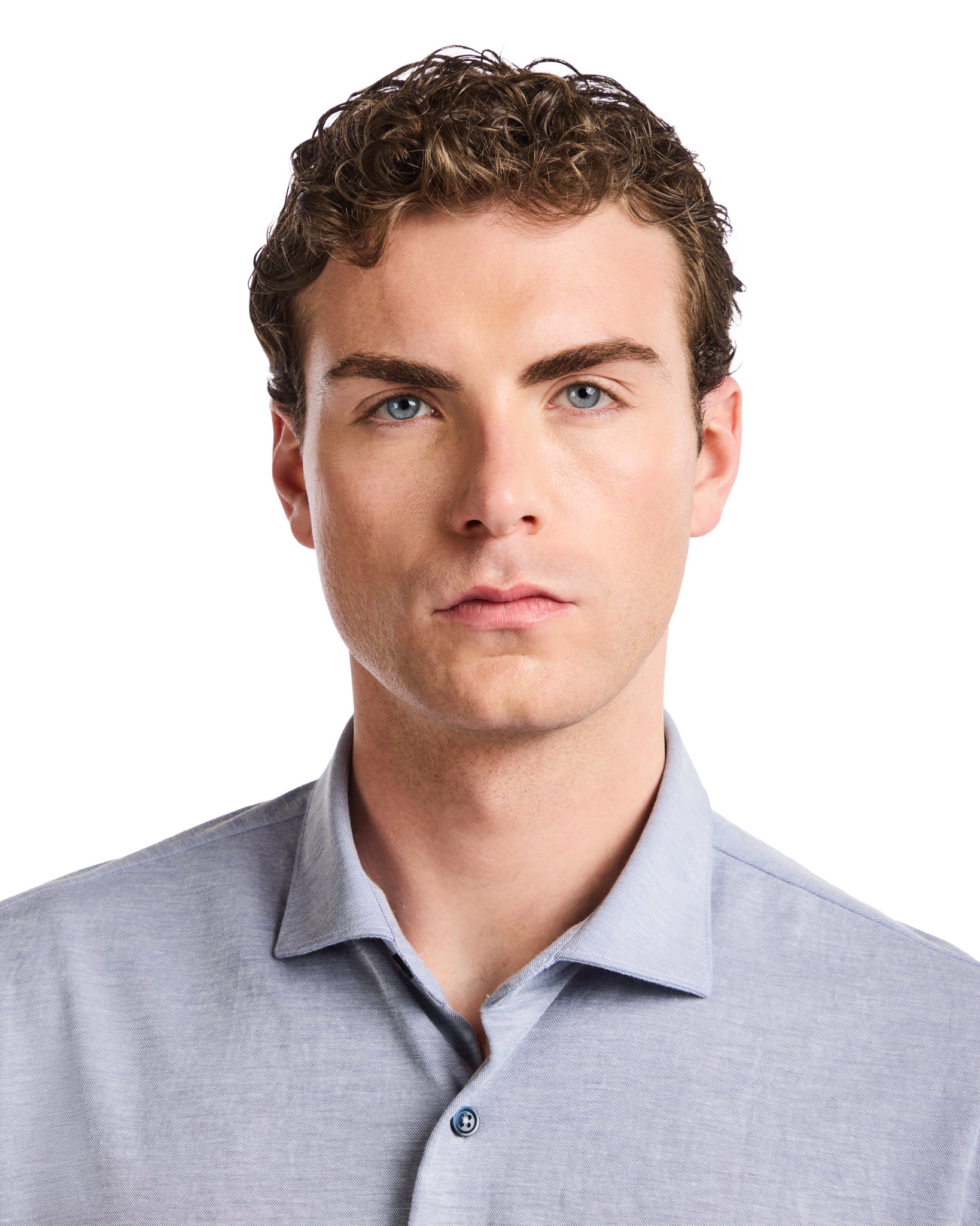 Oak Shirt in blue jersey