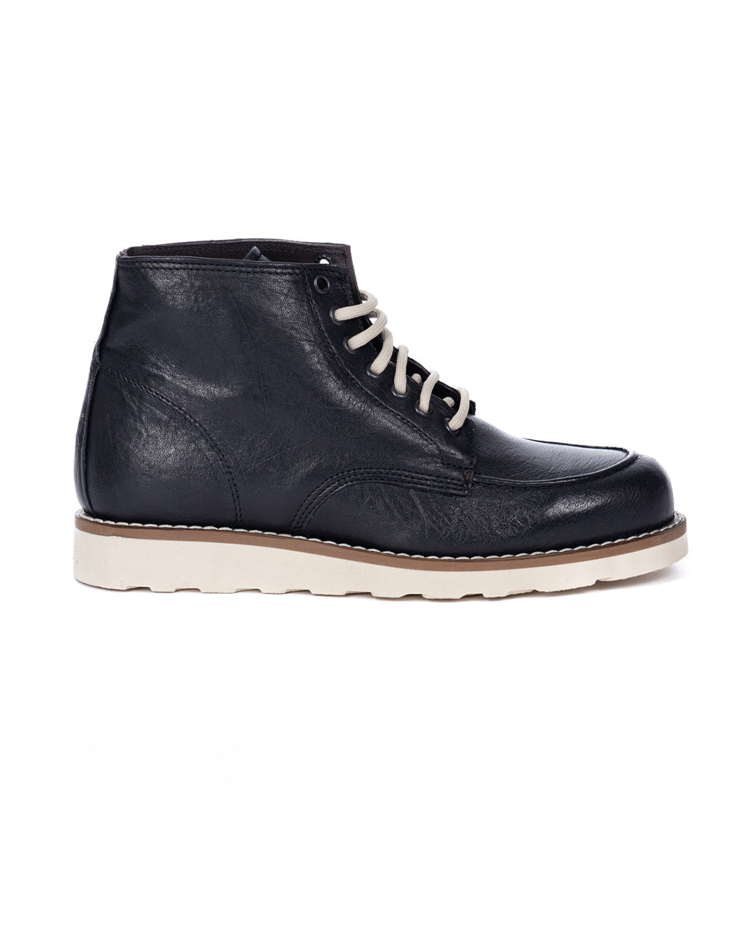 Moon - botte en cuir noir