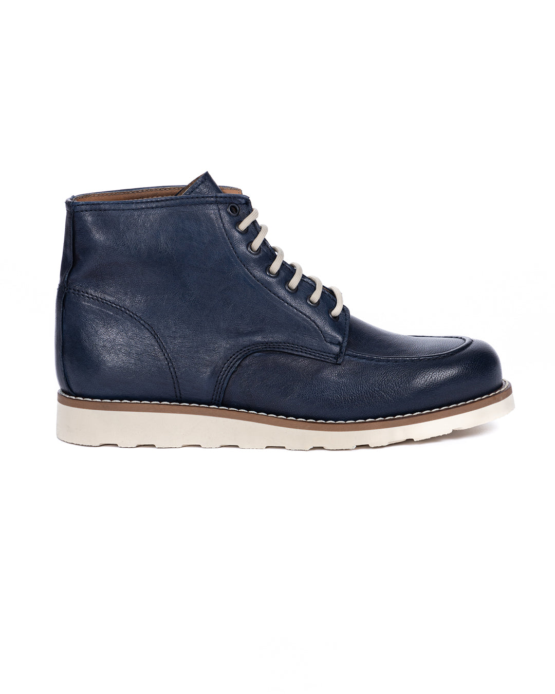 Moon - botte en cuir bleu