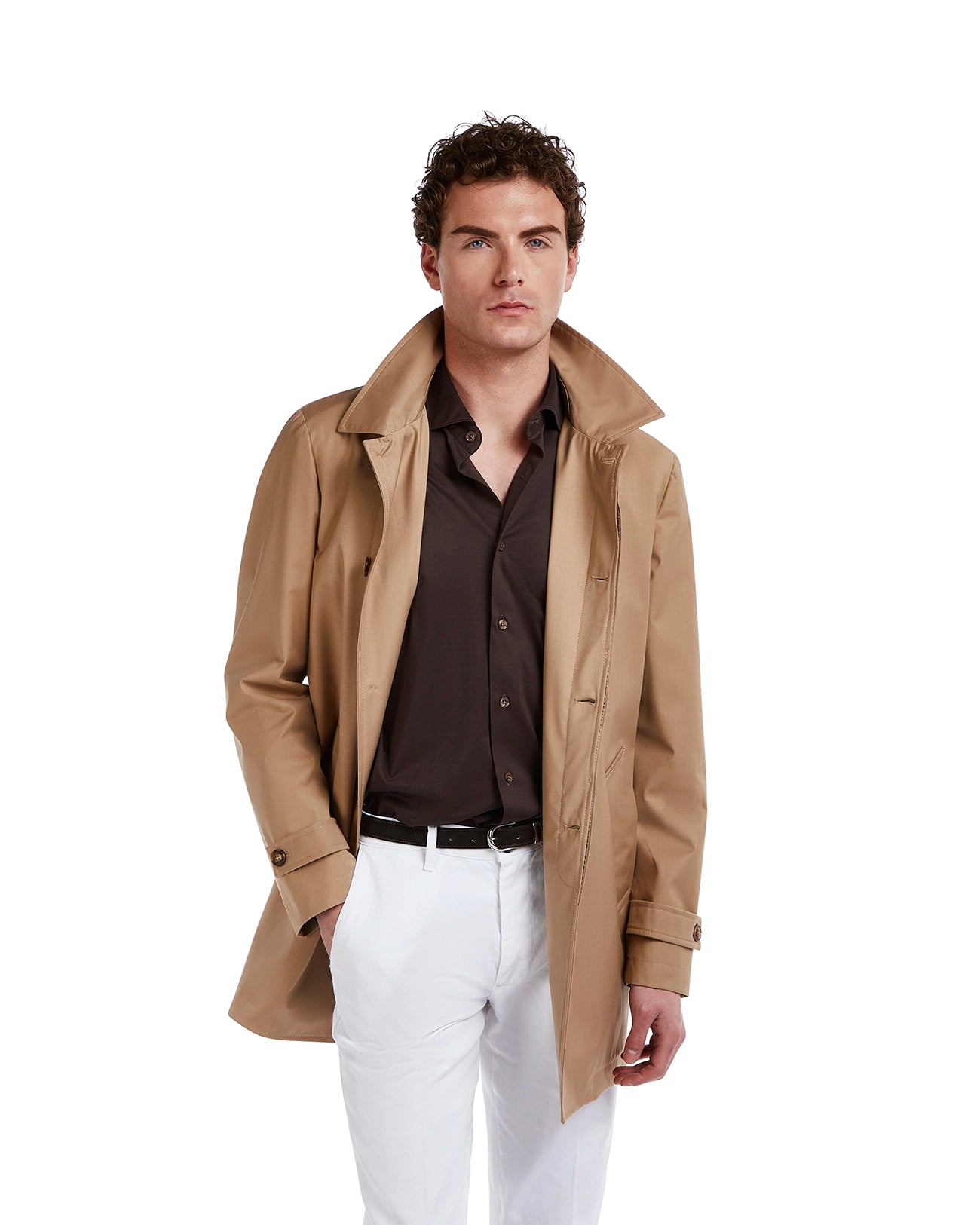 Trench Mantova sfoderato beige