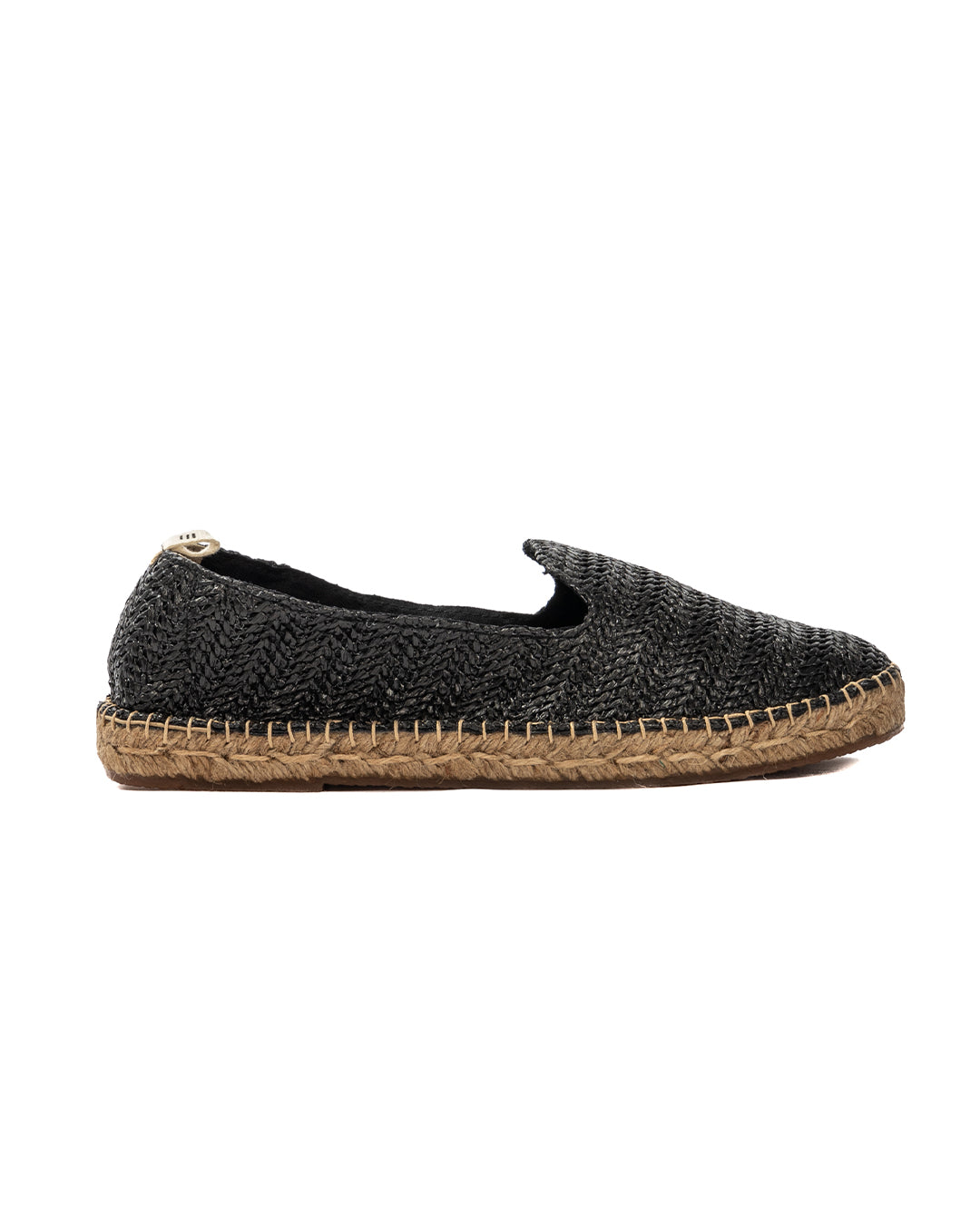 Gallipoli - black raffia espadrilles