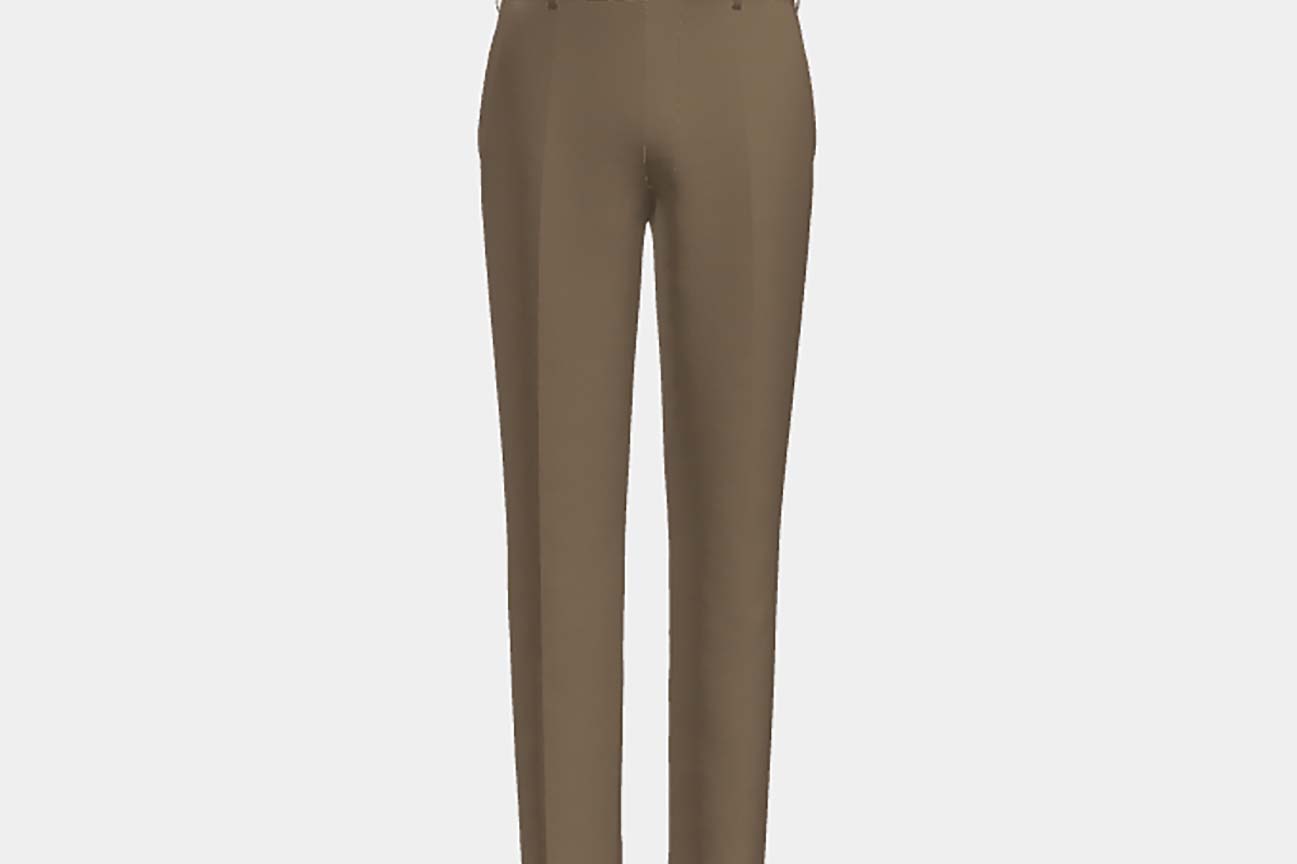Beige 130s wool tailored trousers Caccioppoli