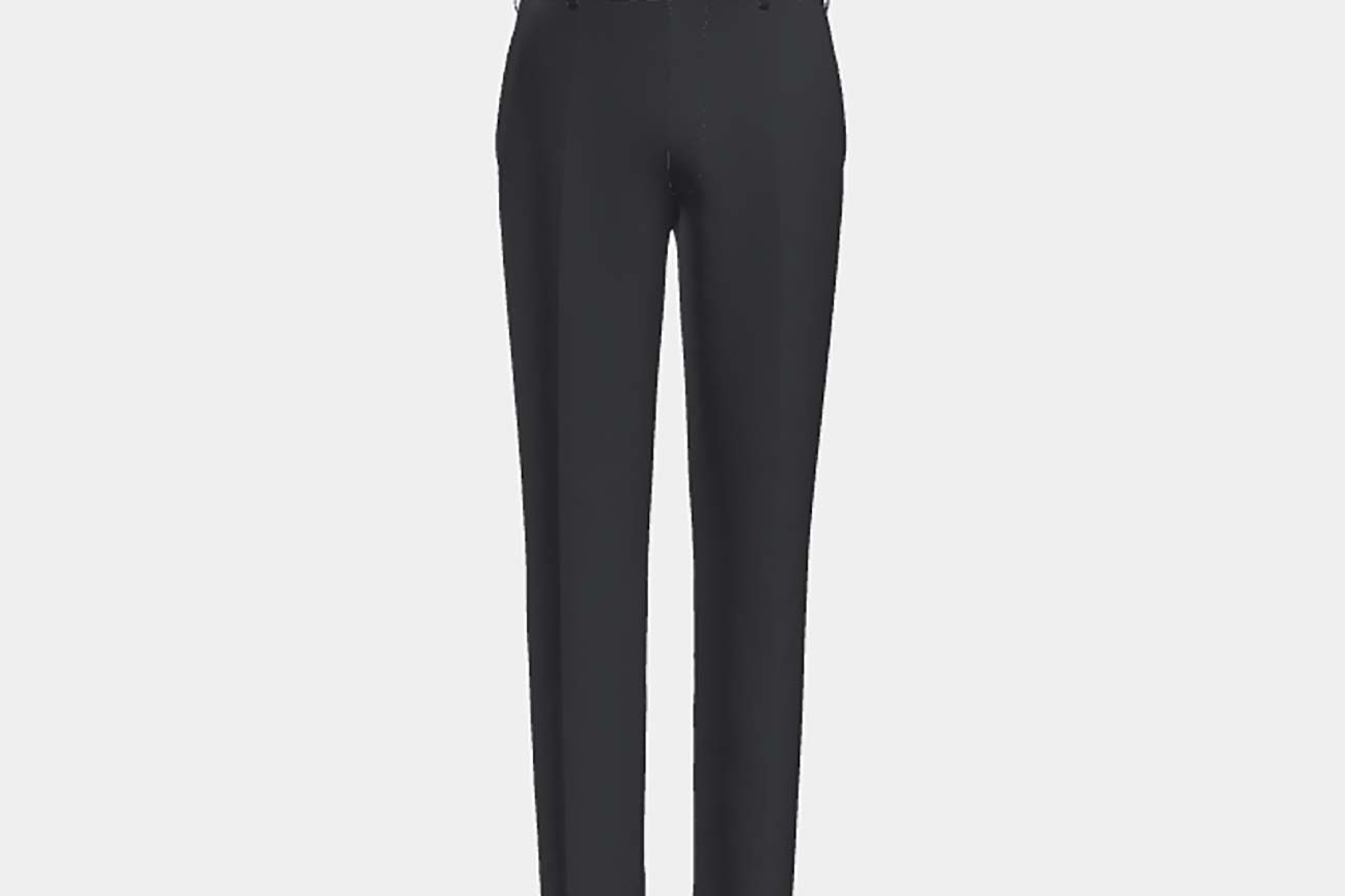 Tailored blue 130s wool trousers Caccioppoli