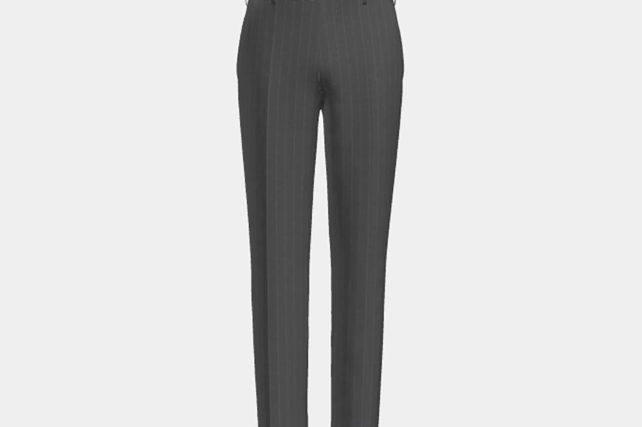 Canonico gray 110s wool tailored trousers