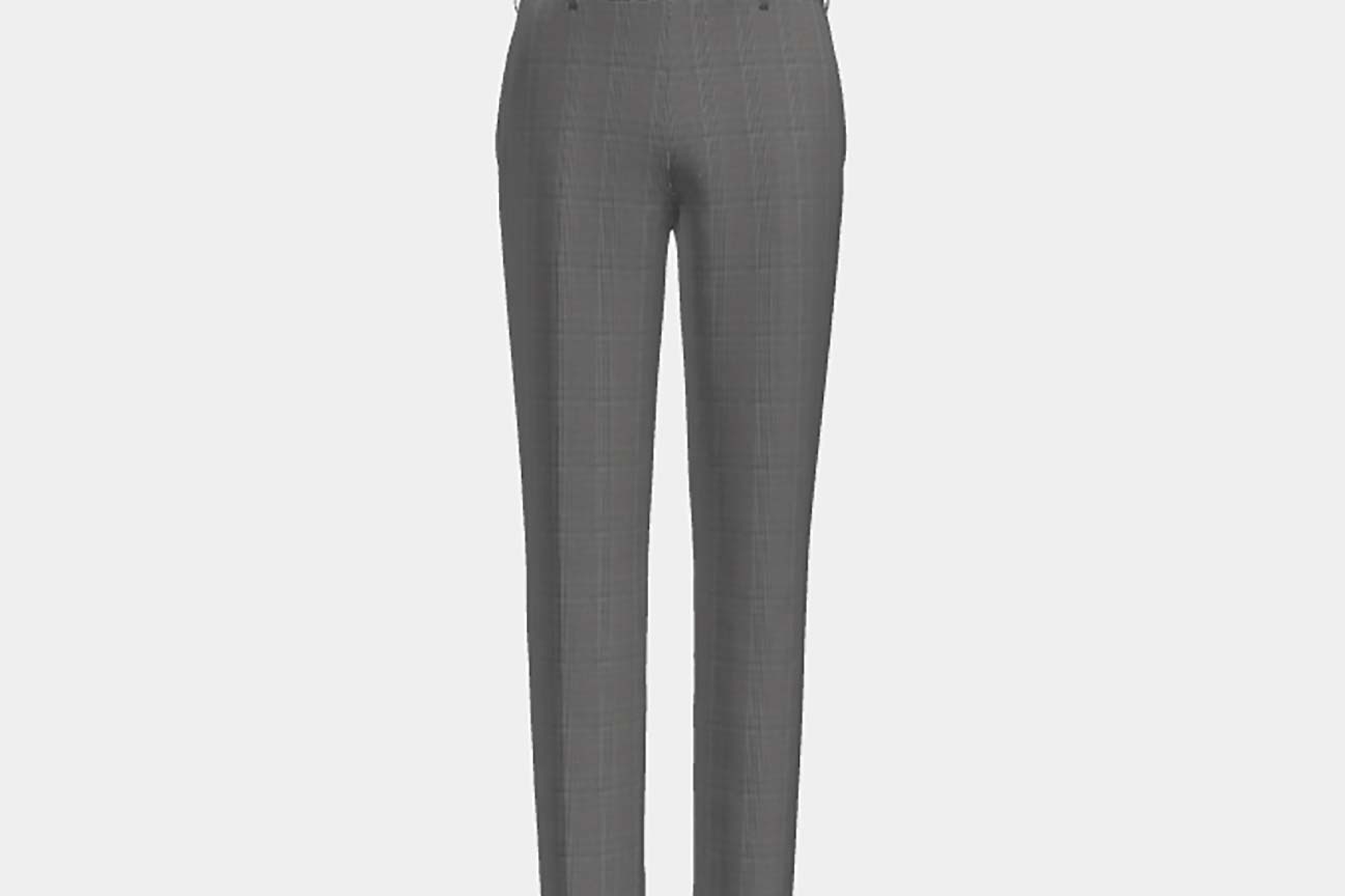 Canonico gray 110s wool tailored trousers