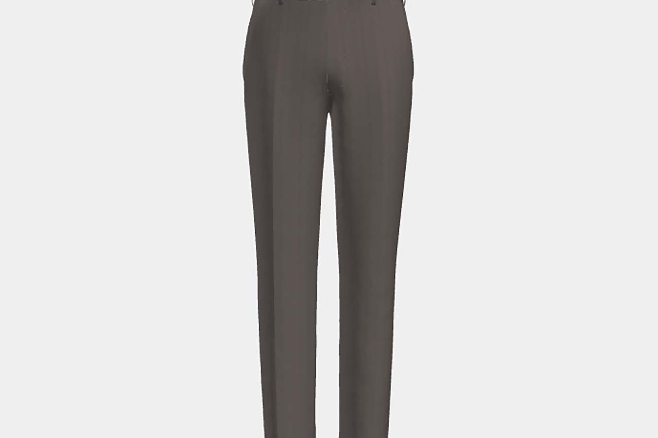 Beige 150s wool and silk tailored trousers Caccioppoli