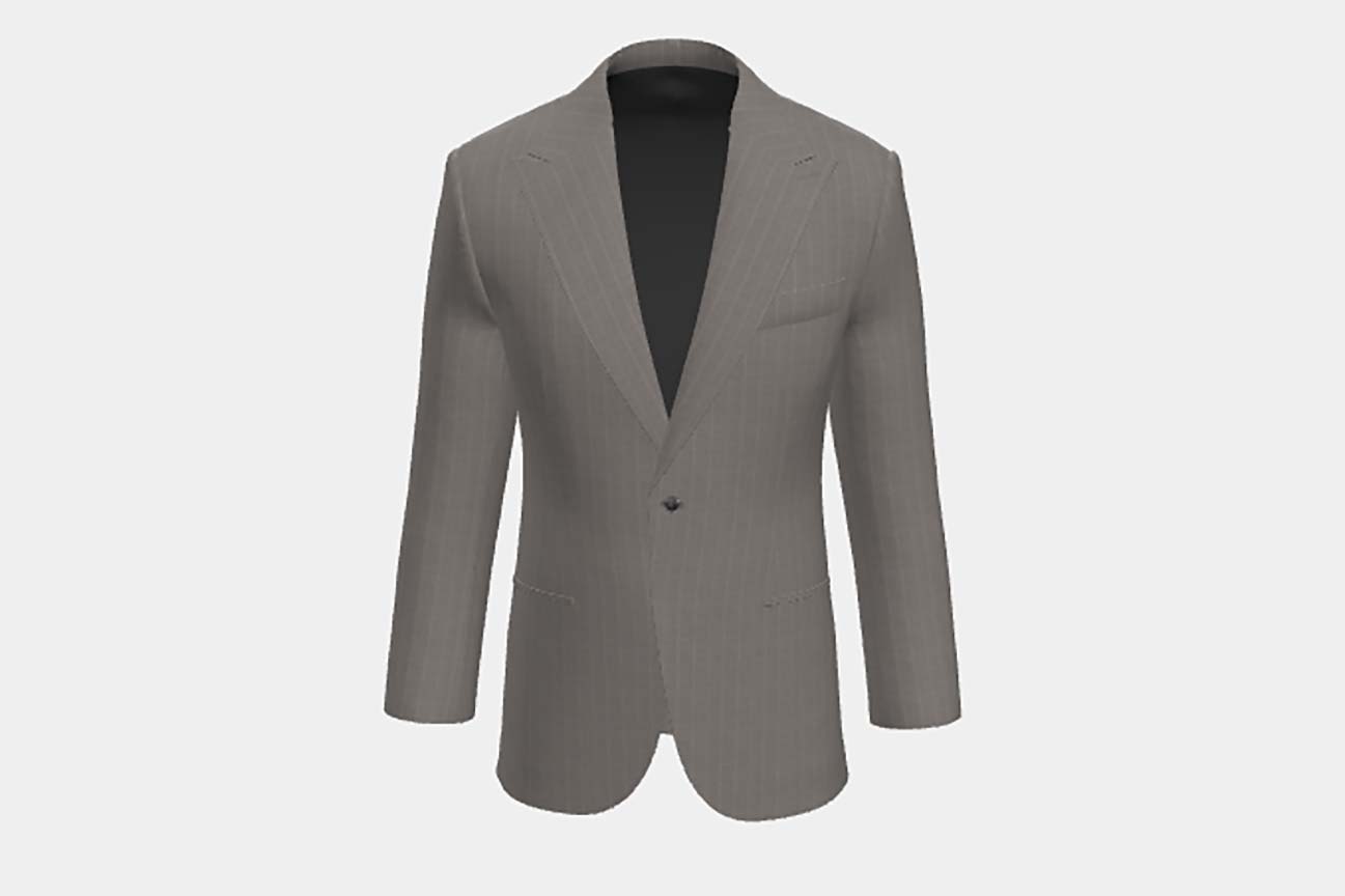 Canonico beige 110s wool tailored jacket