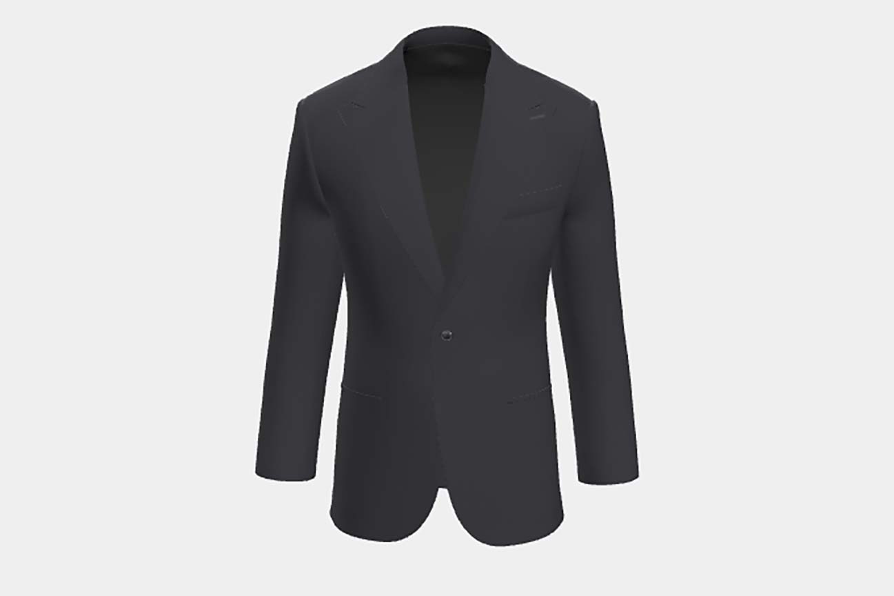 Canonico blue 110s wool tailored jacket