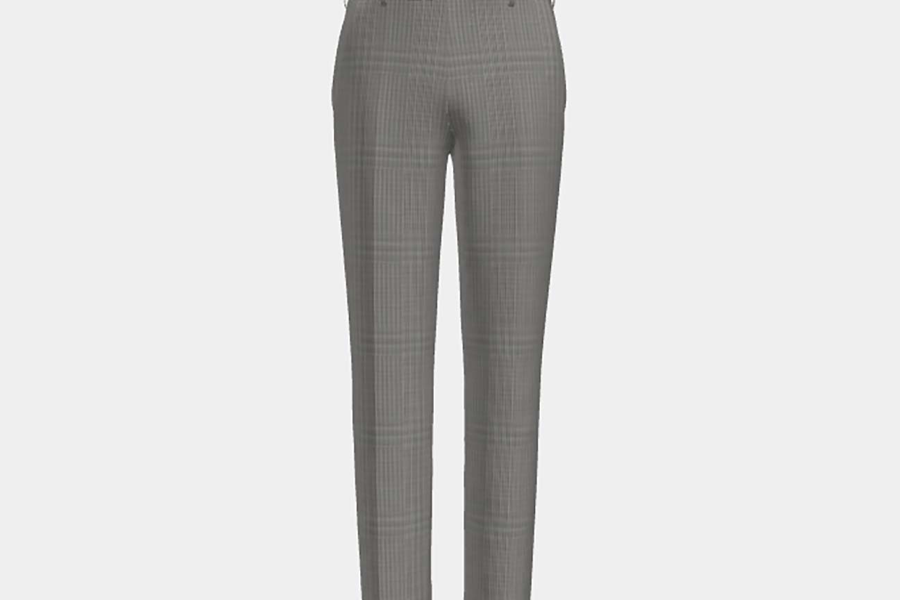 Canonico black 110s wool tailored trousers