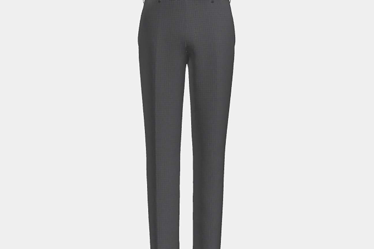 Canonico gray 110s wool tailored trousers