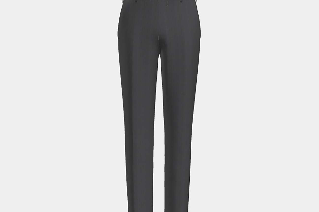 Canonico gray 110s wool tailored trousers