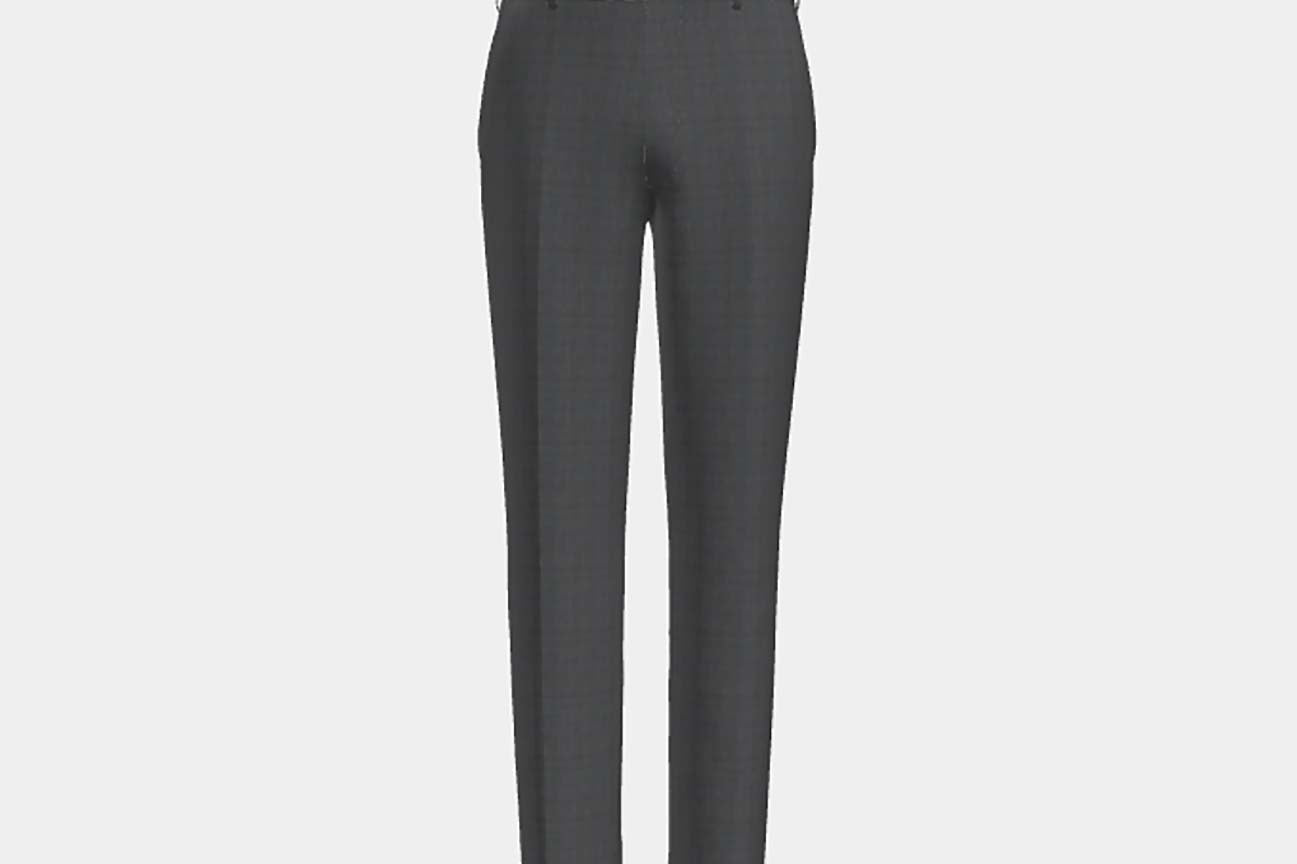 Canonico gray 110s wool tailored trousers