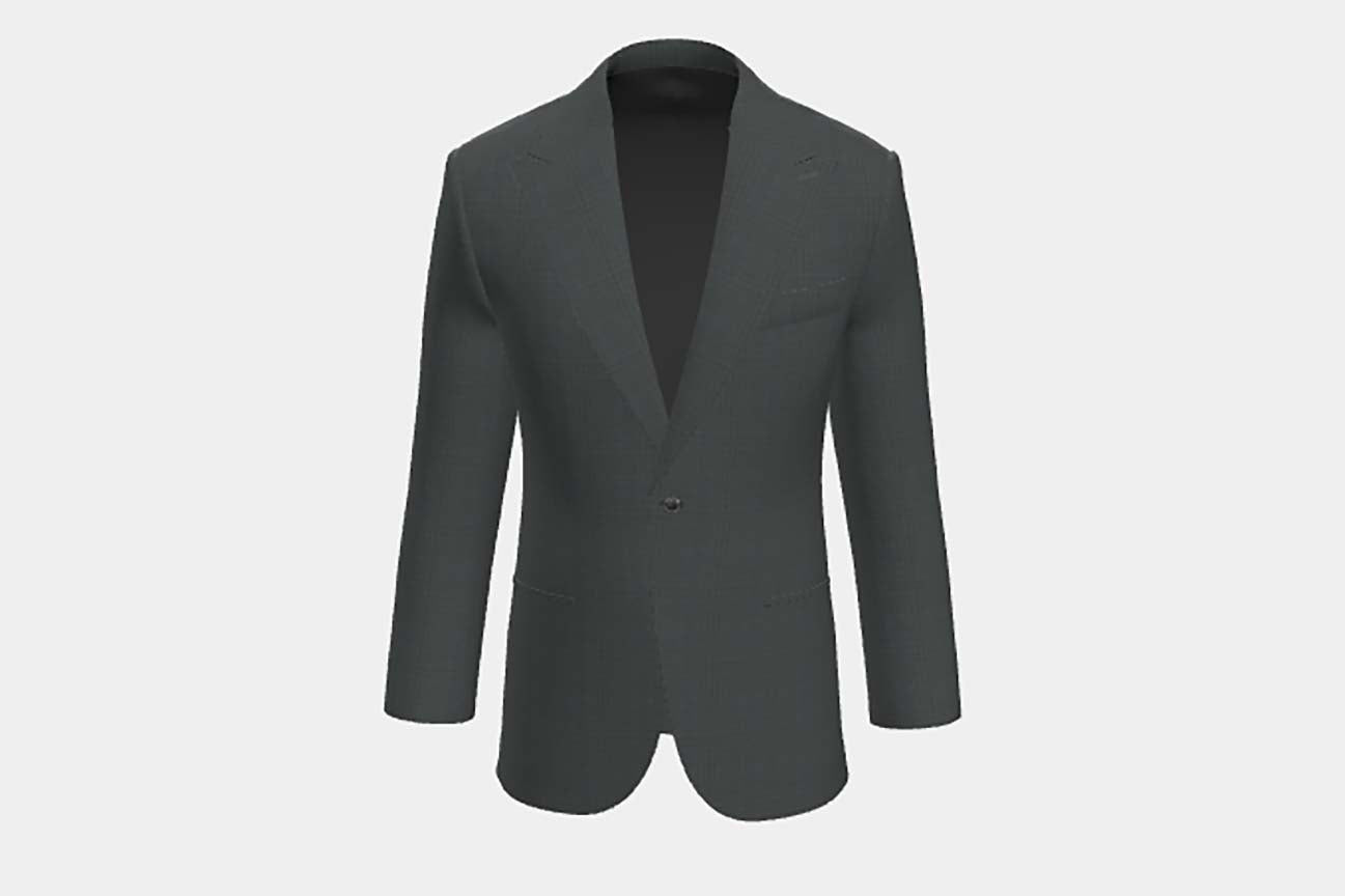 Green Prince of Wales 130s wool tailored jacket Caccioppoli