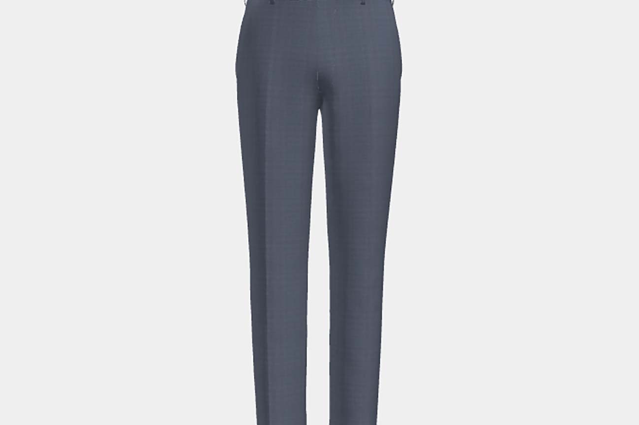 Light blue 150s wool and silk tailored trousers Caccioppoli