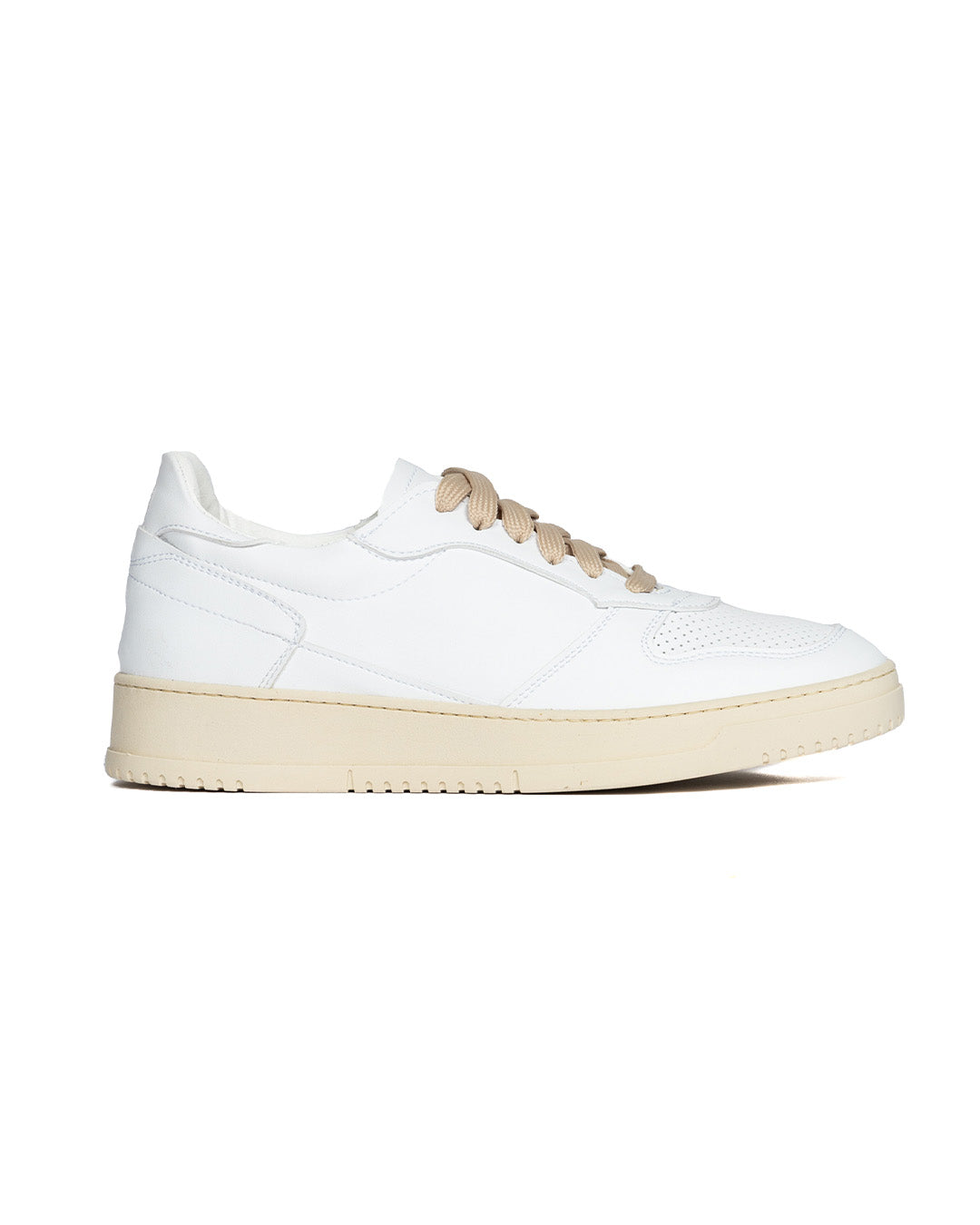 S07 - baskets en cuir blanc