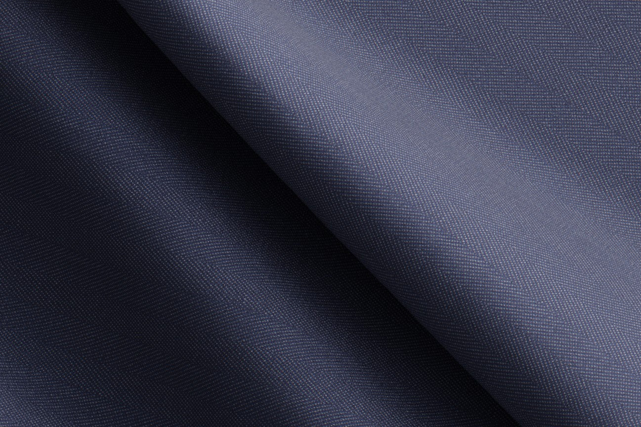 Made-to-measure solaro 130s wool trousers in light blue Caccioppoli