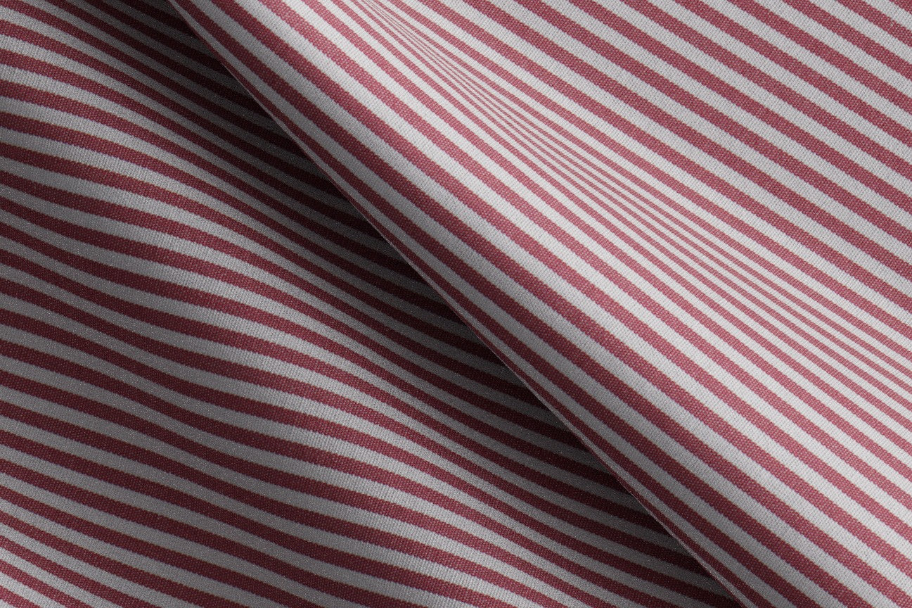 Red striped cotton tailored shirt