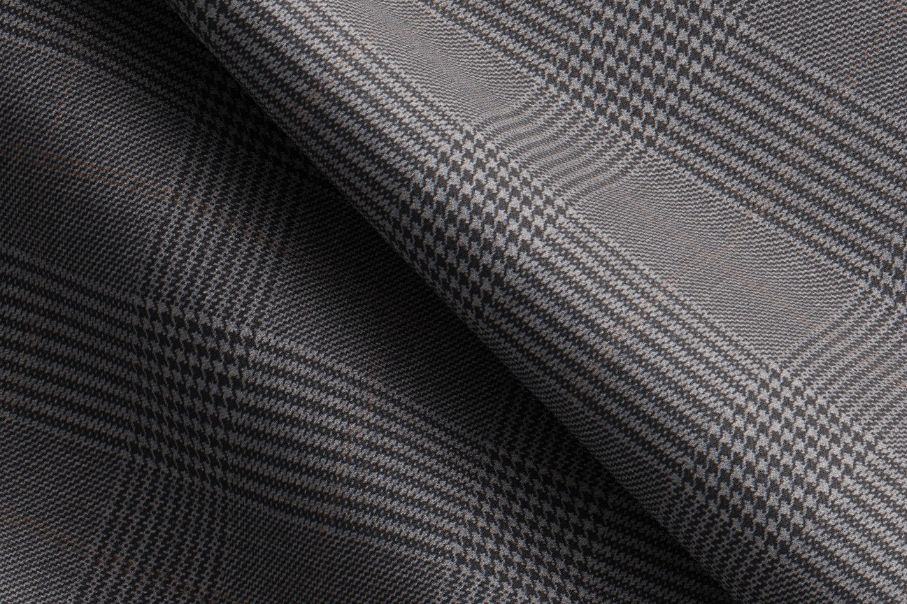 Pantalon tailleur en laine gris 110's Canonico