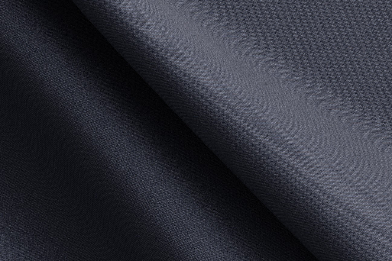 Costume tailleur en laine bleue années 130 Caccioppoli