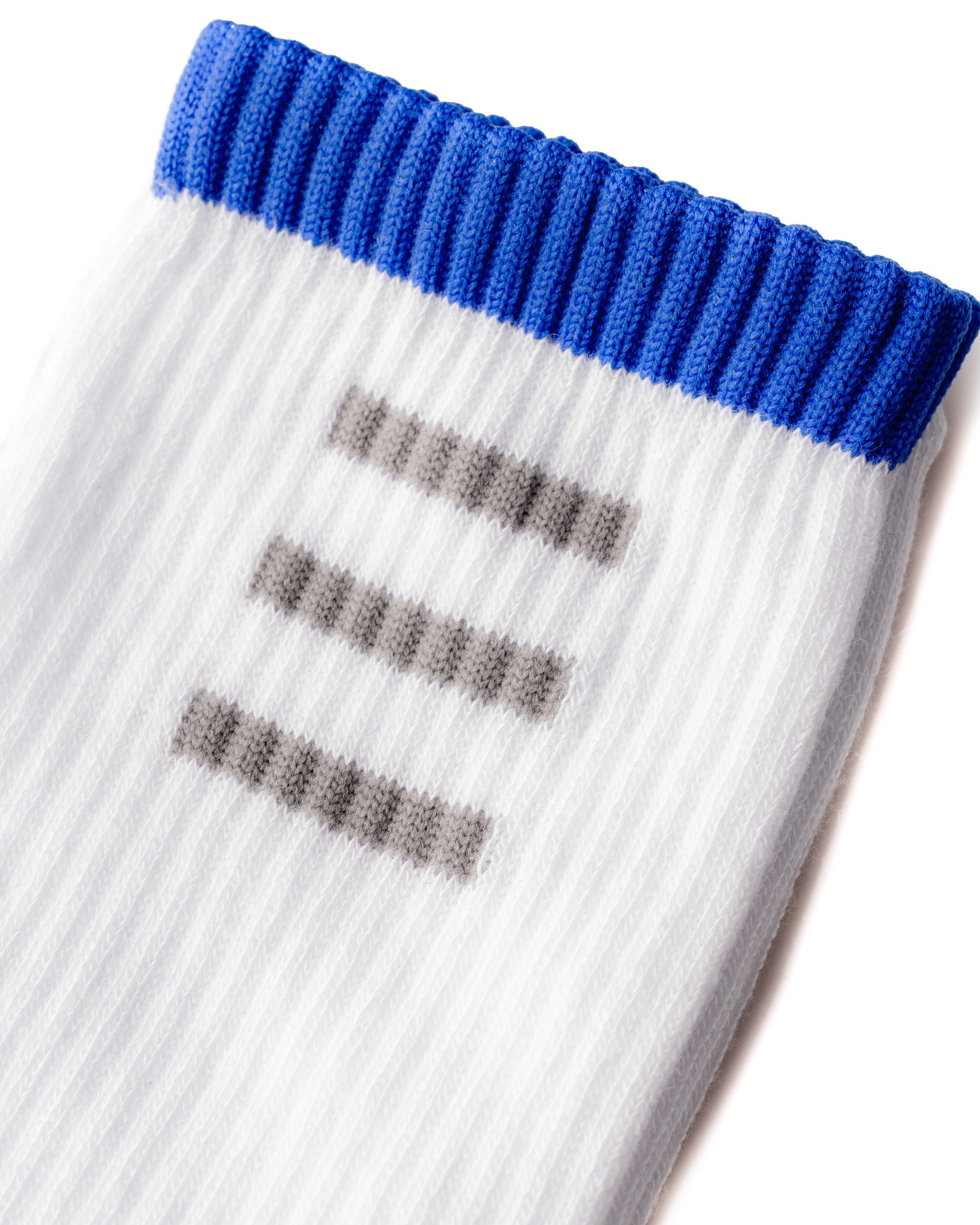 RUSSELL - CHAUSSETTES EN ÉPONGE BLANCHES ET BLEUES