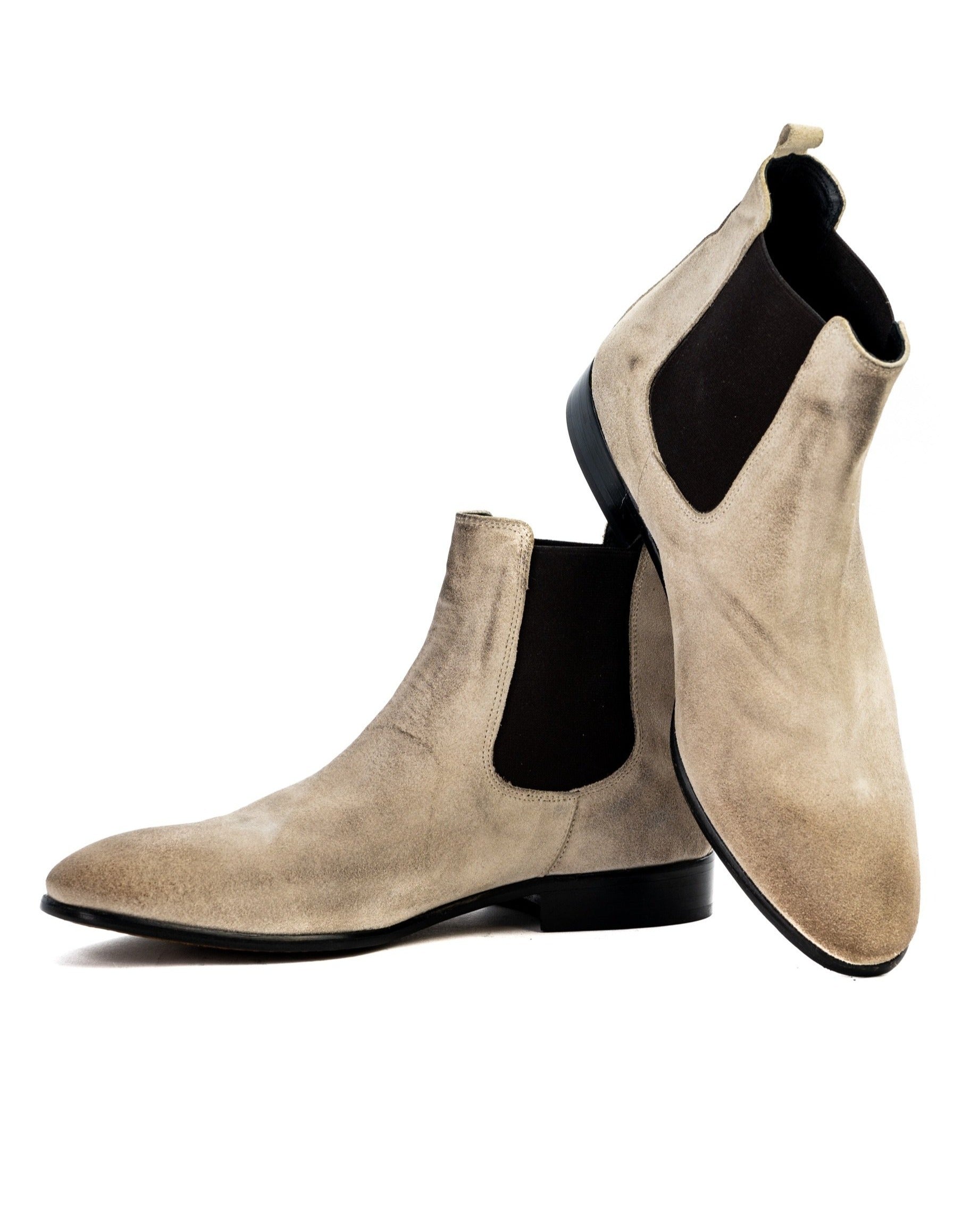 DRE - CHELSEA BOOTS CREAM SUEDE