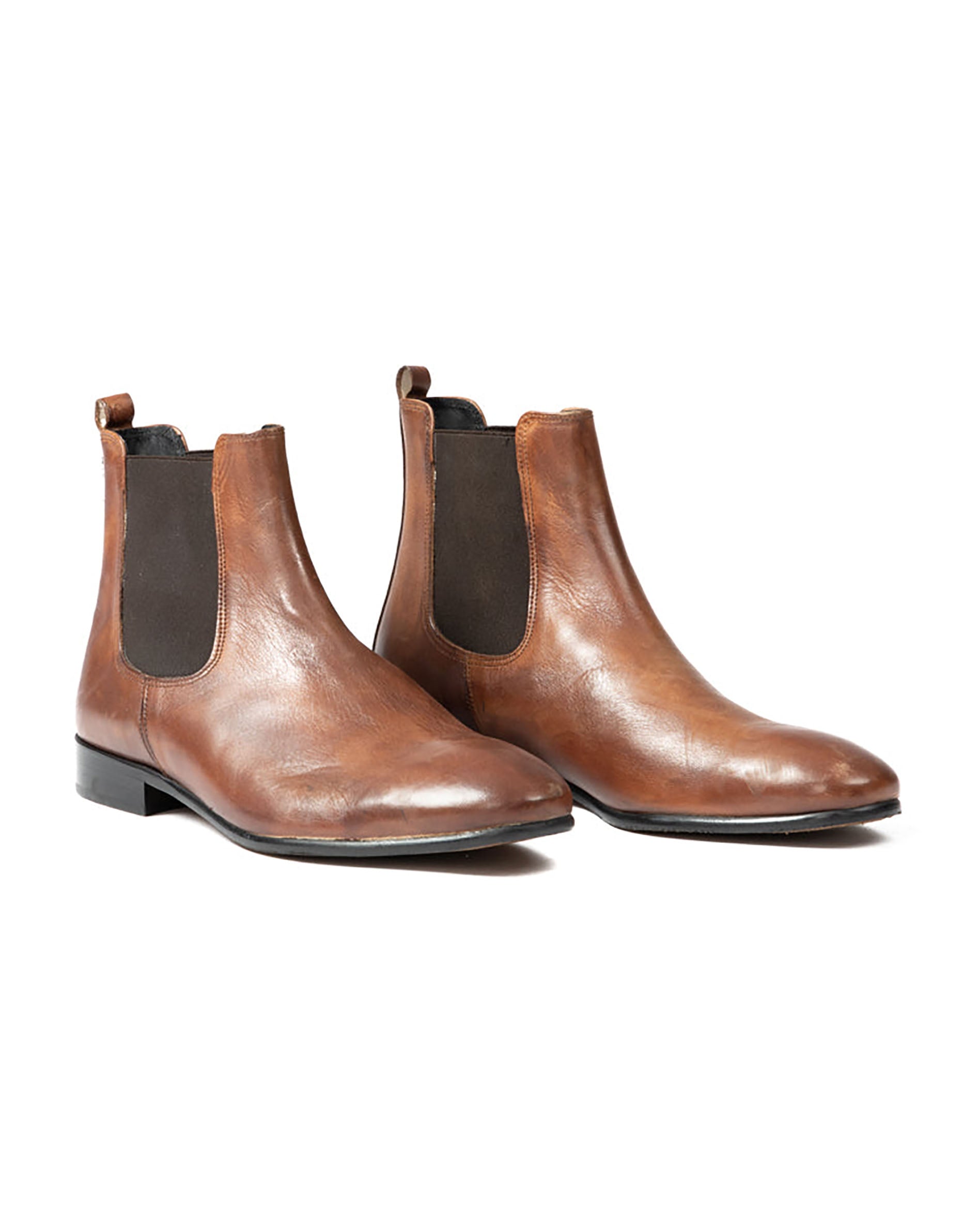 Dre - brown leather chelsea boots