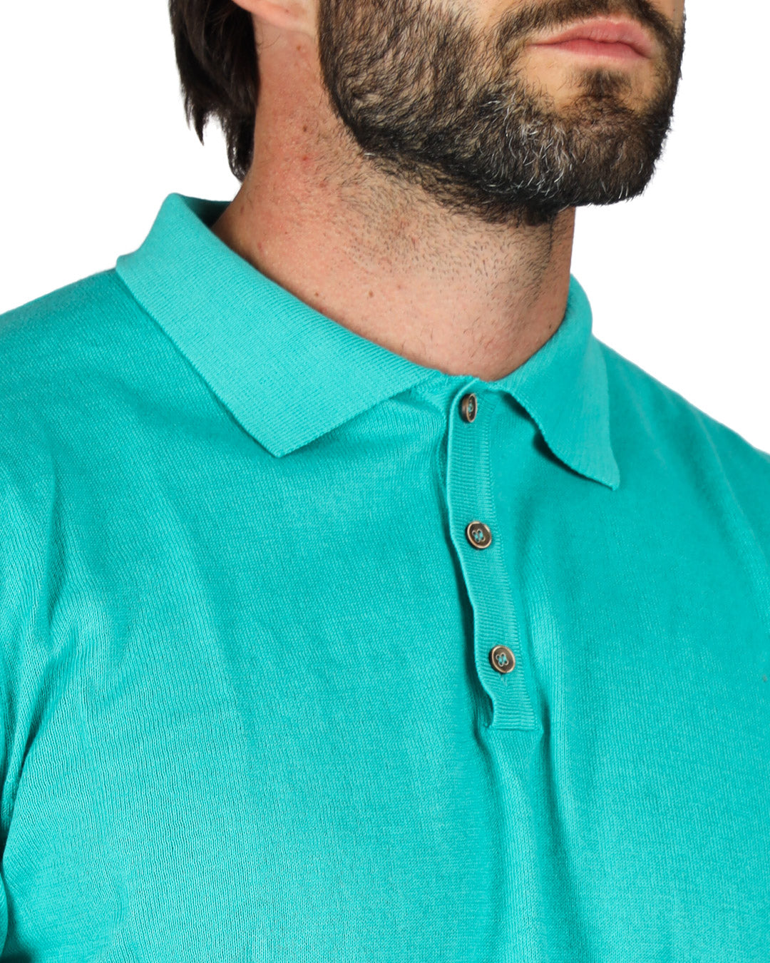 ROGER - POLO VERDE ACQUA IN MAGLIA