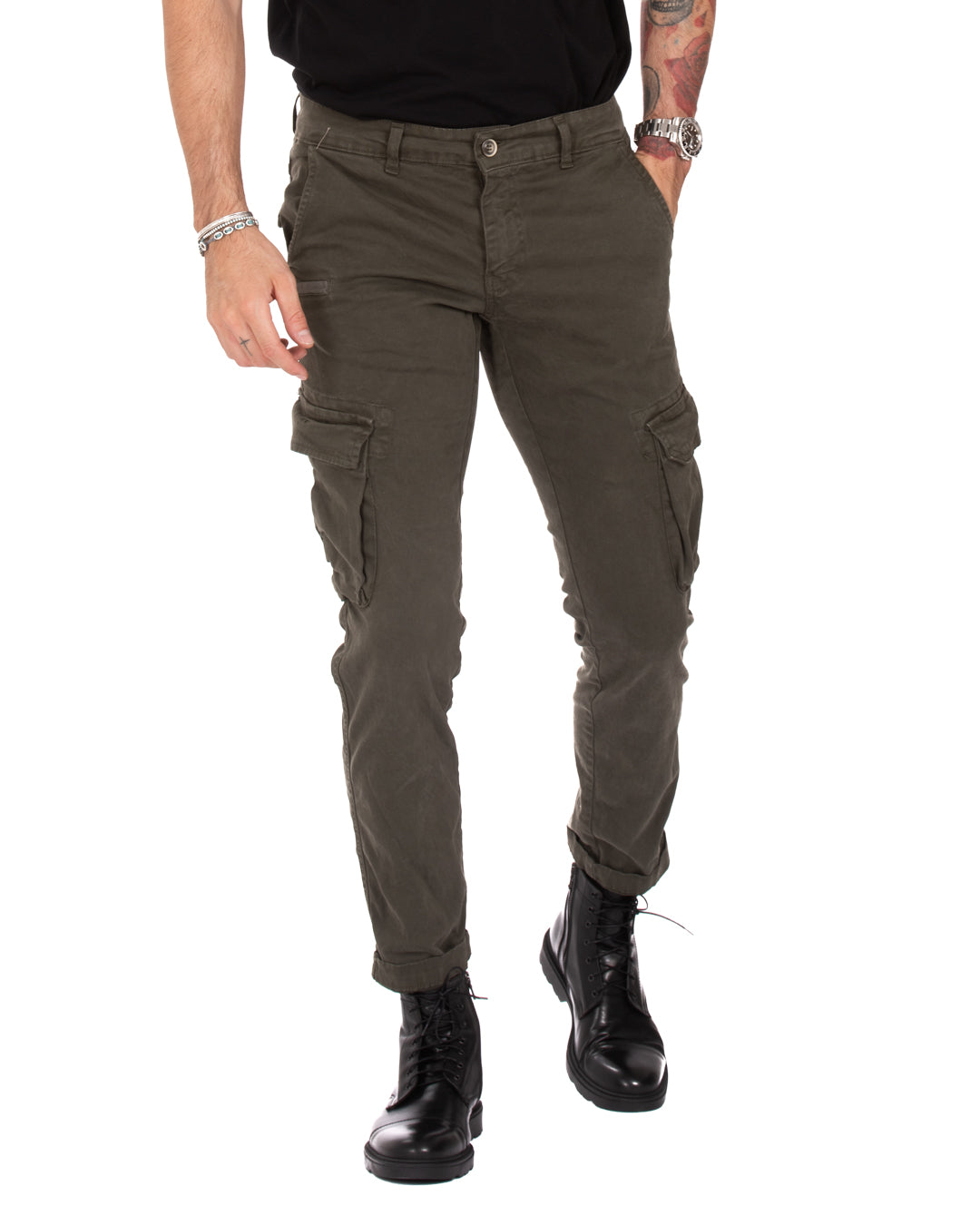 Roy - pantalon cargo militaire
